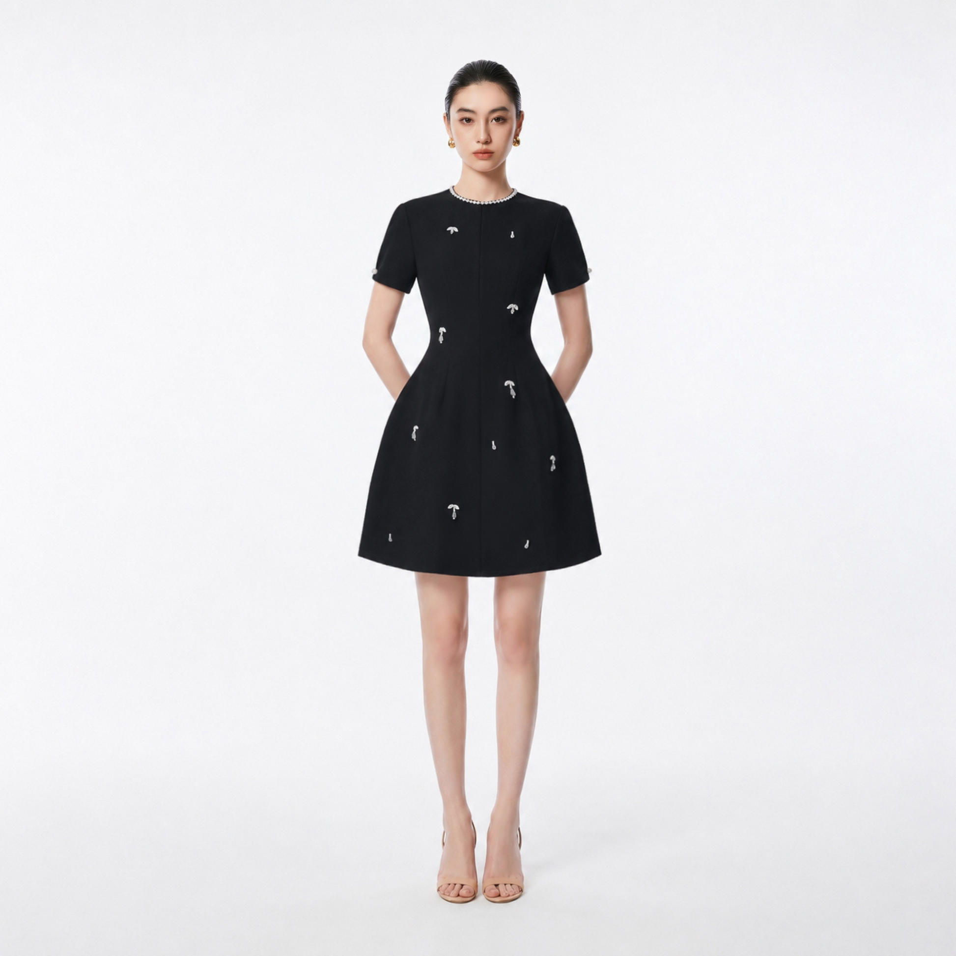 BLACK JASMI DRESS - 1