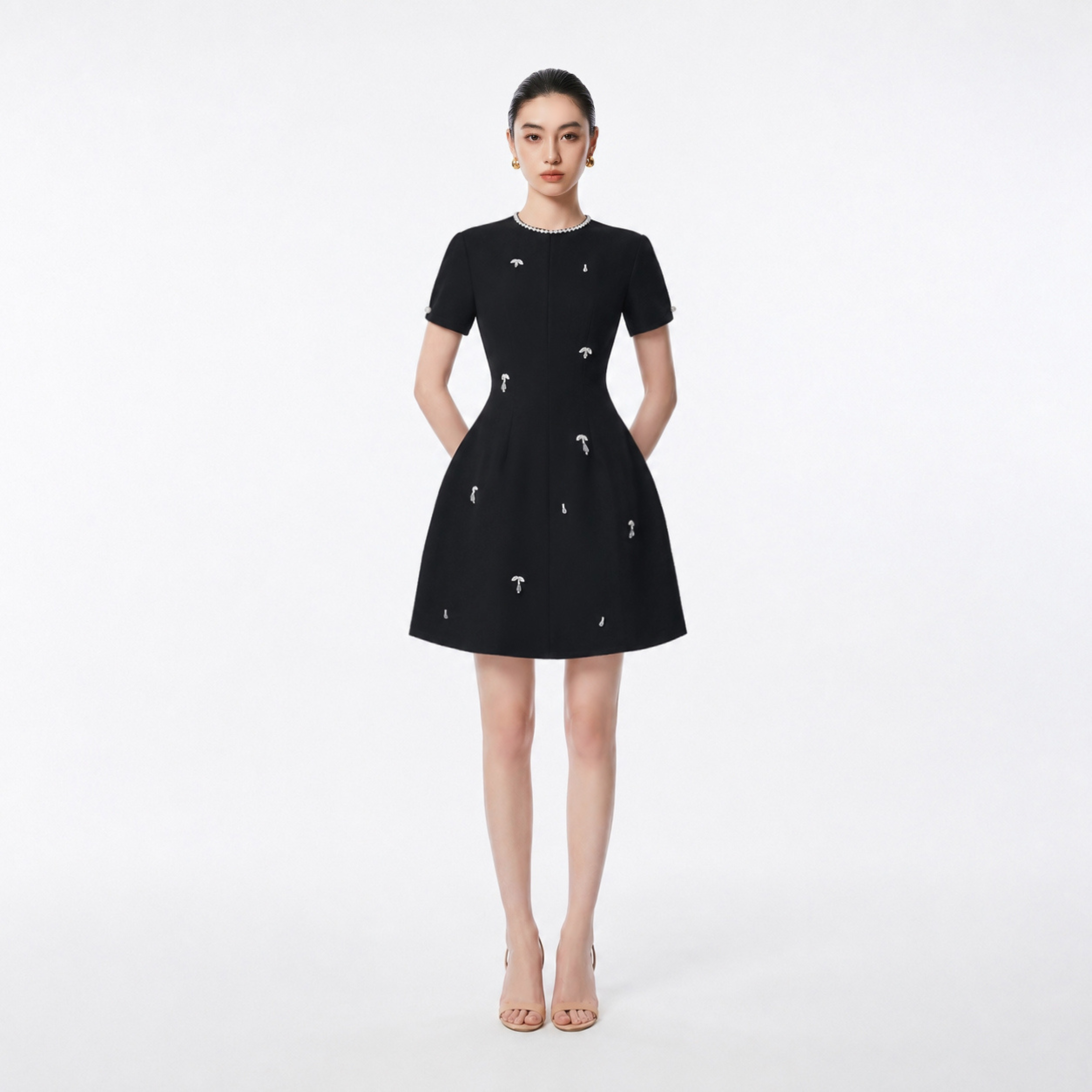 BLACK JASMI DRESS - 1