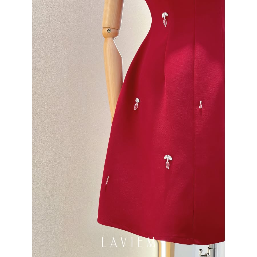 RED JASMI DRESS - 9