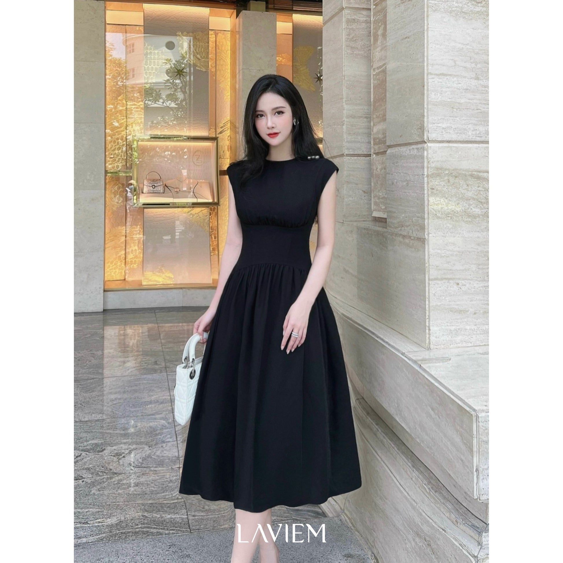 BLACK NILA DRESS - 5