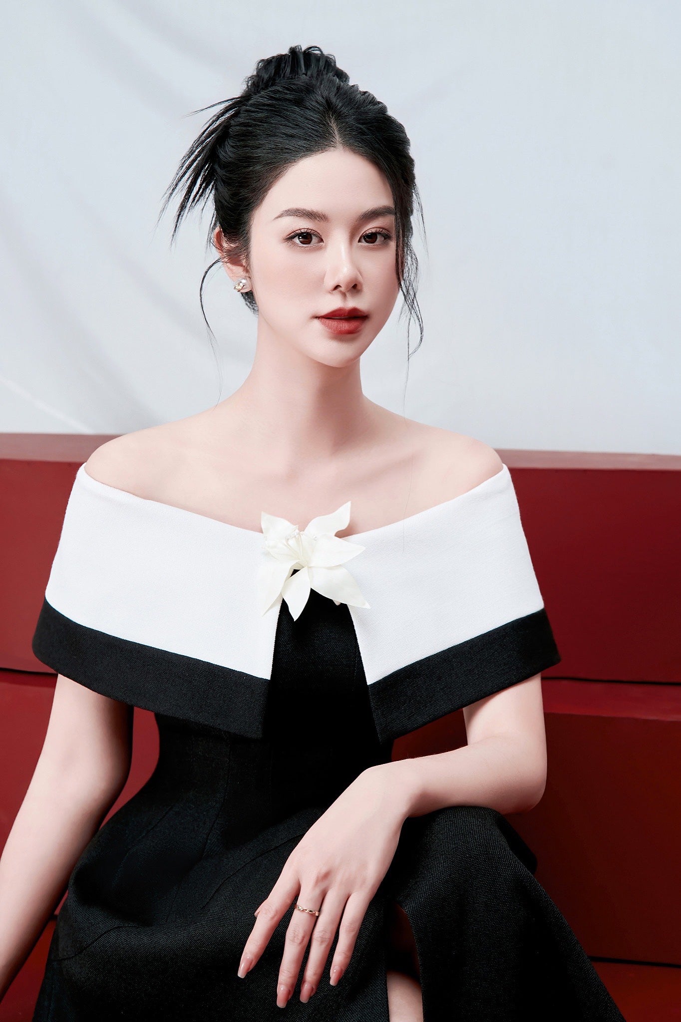 BLACK TESSA DRESS - 5