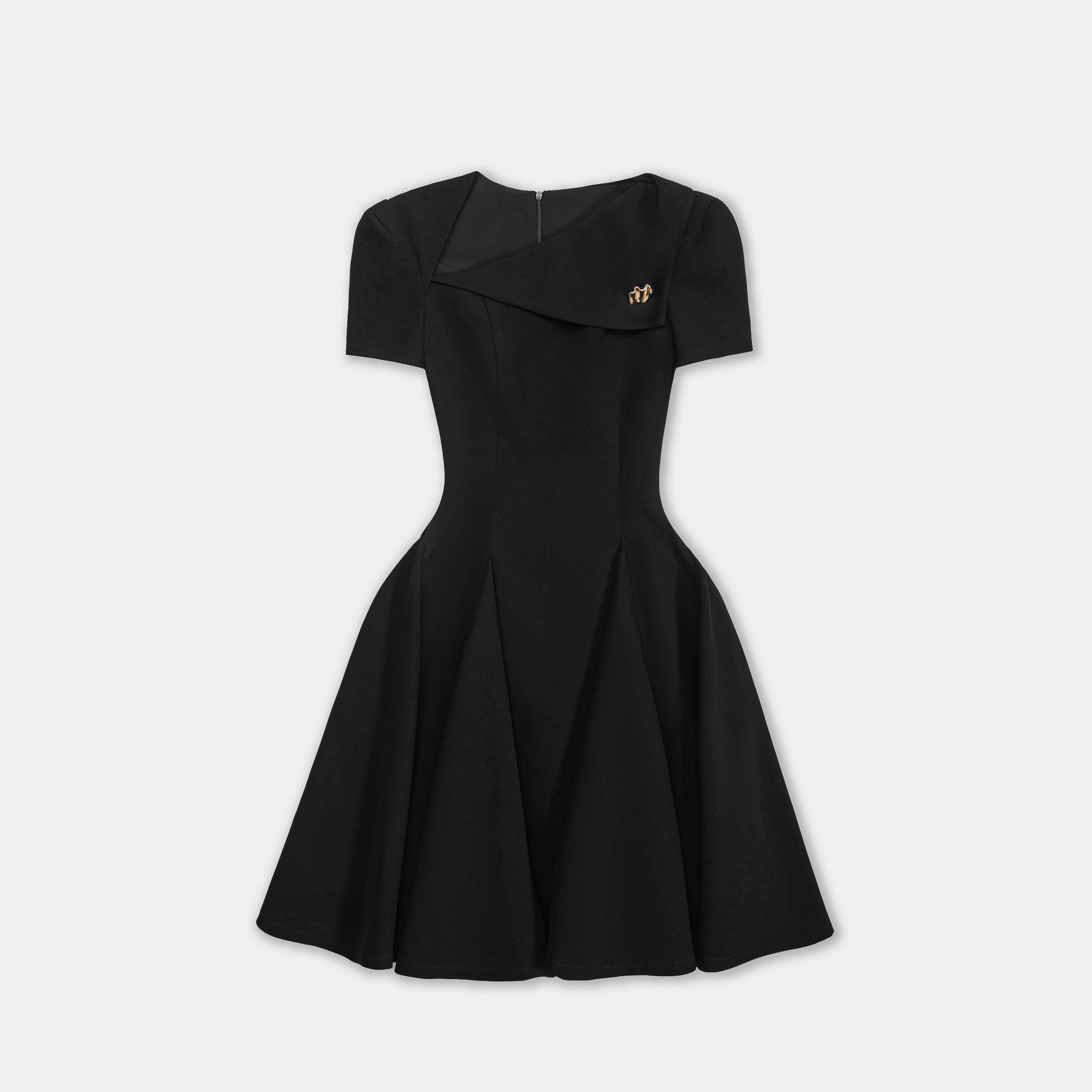BLACK ALVA DRESS - 4