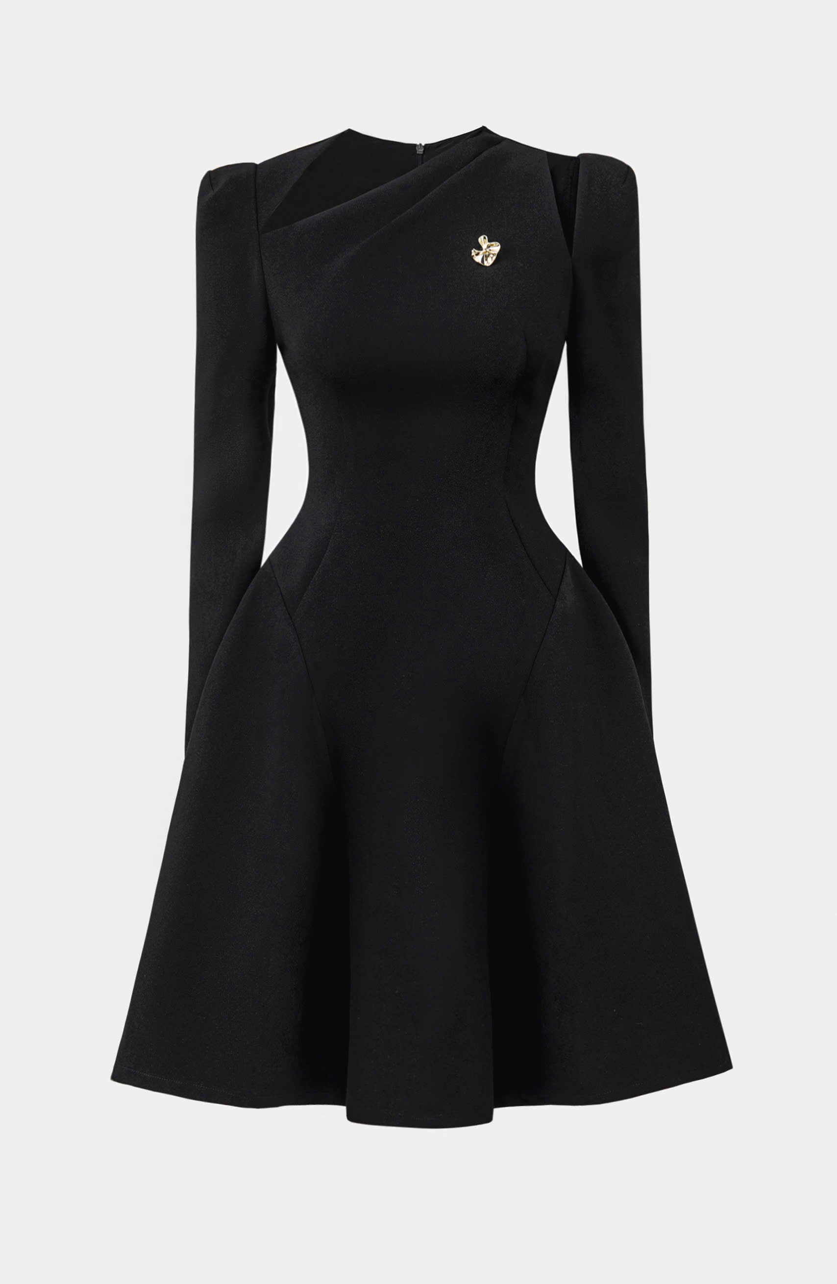 BLACK CELIN DRESS - 4