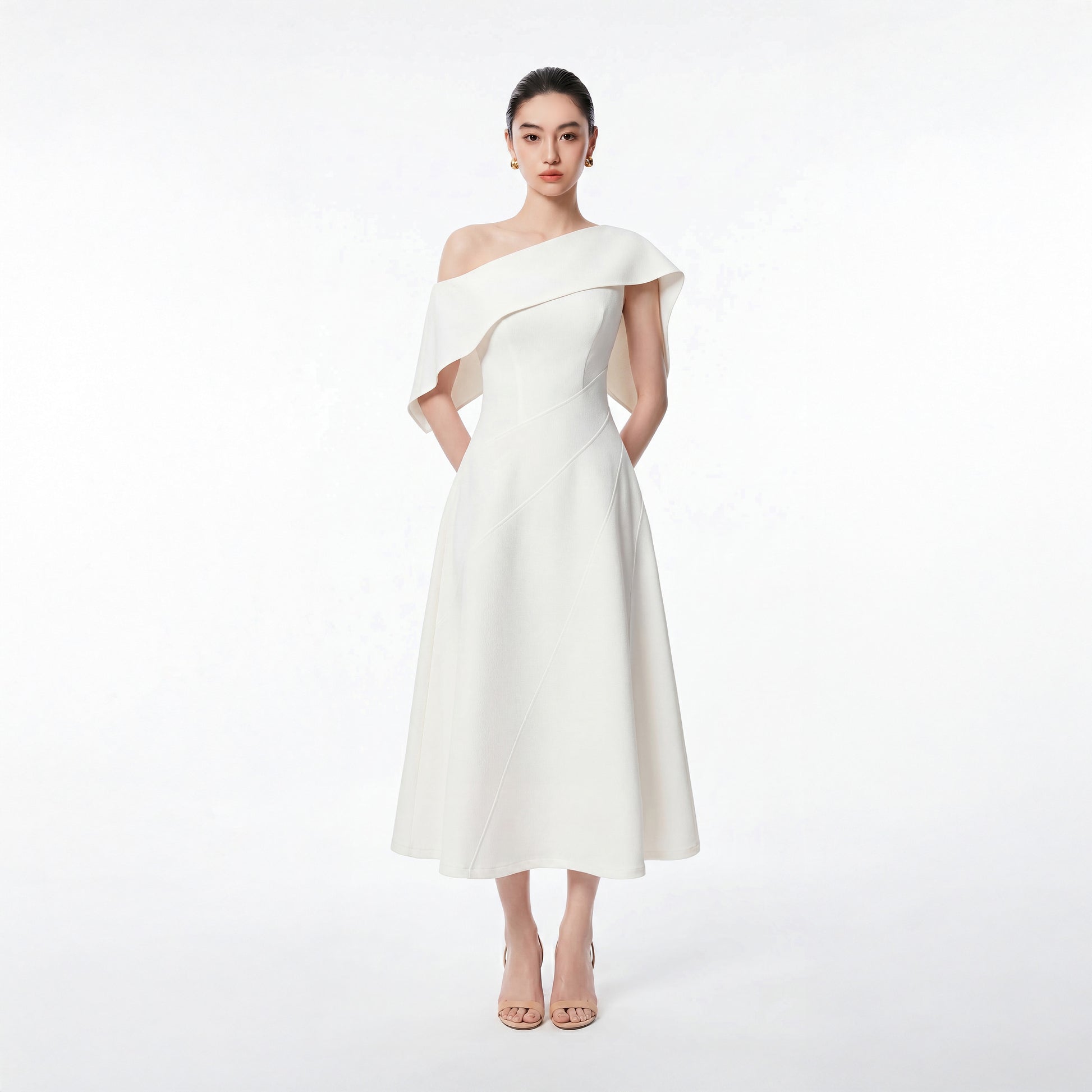 WHITE ESTHER DRESS - 1