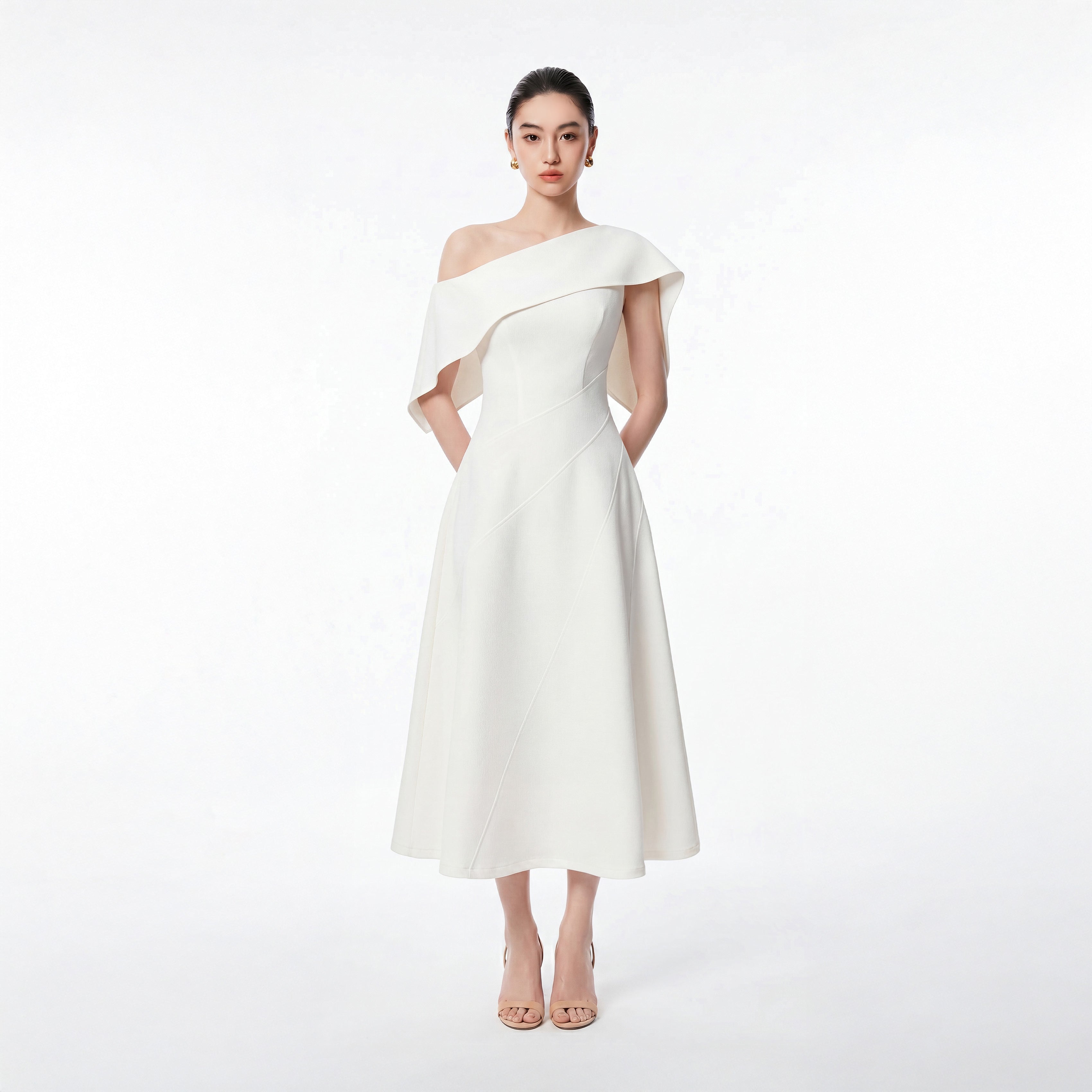 WHITE ESTHER DRESS - 1