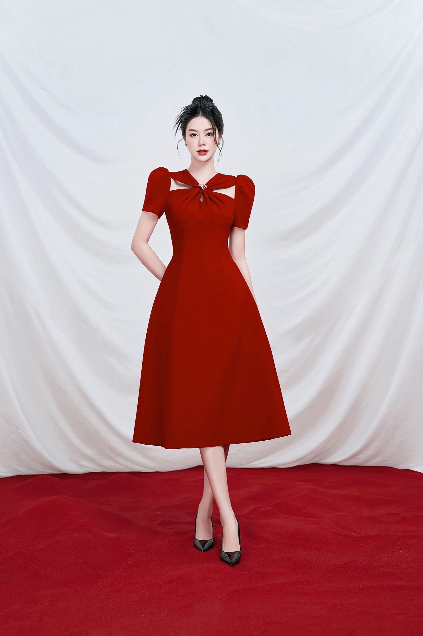 Red Gigi Dress - 3