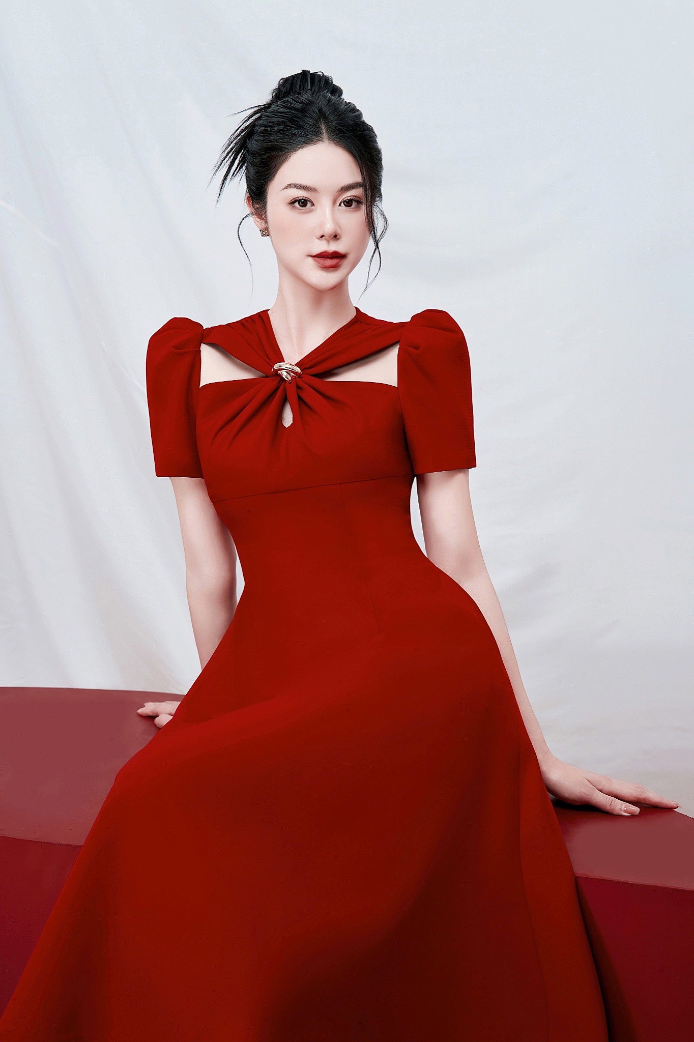 Red Gigi Dress - 4