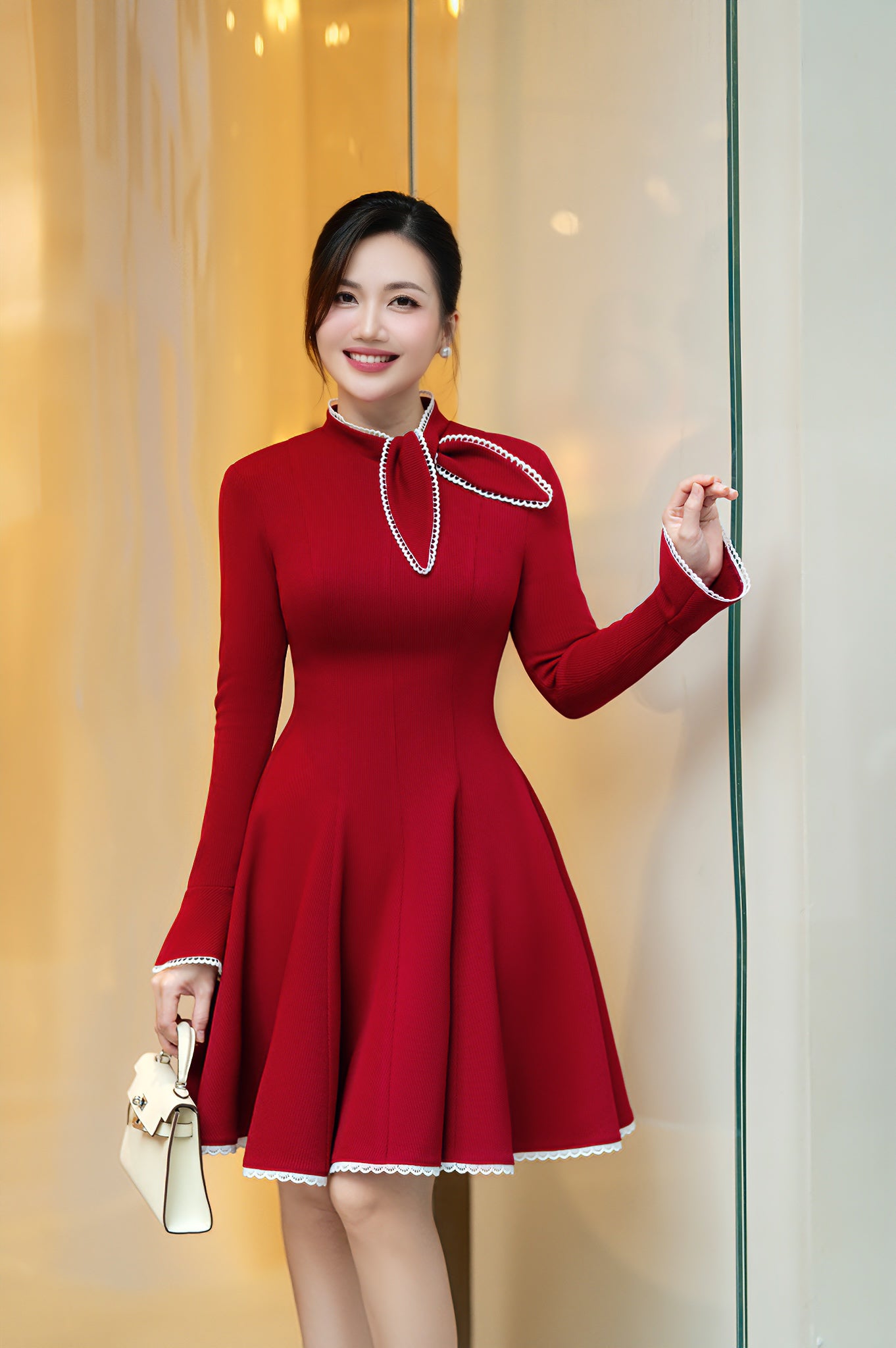 RED PETTY DRESS - 6