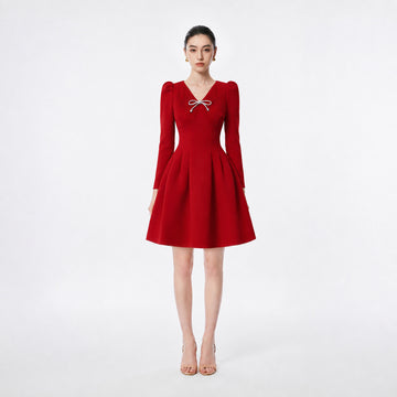RED PICCIE DRESS - 1