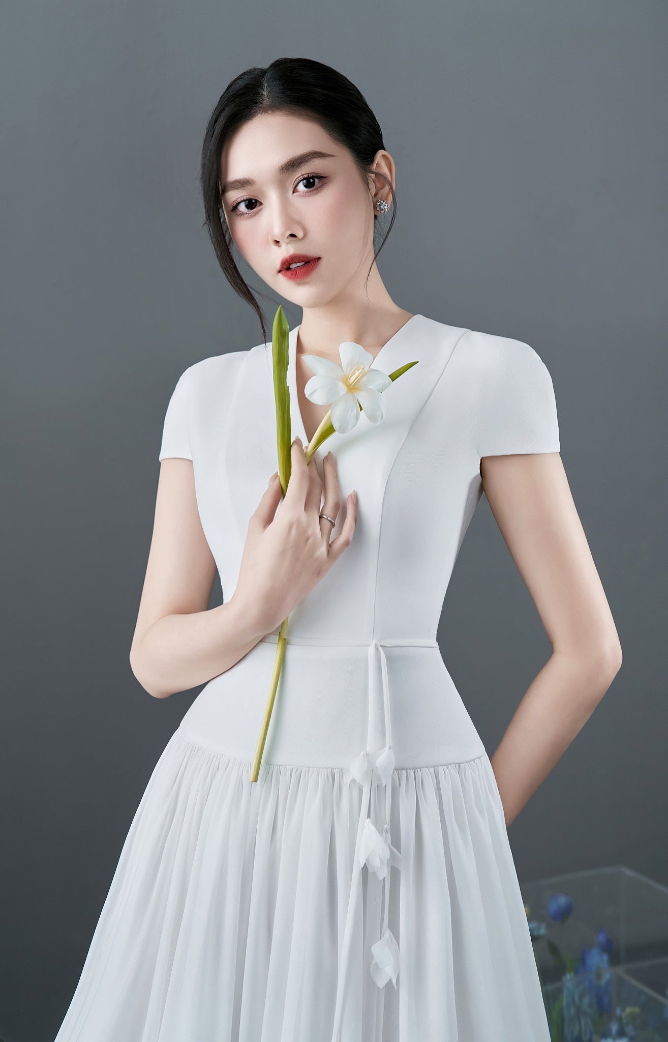 WHITE WENDY DRESS - 6