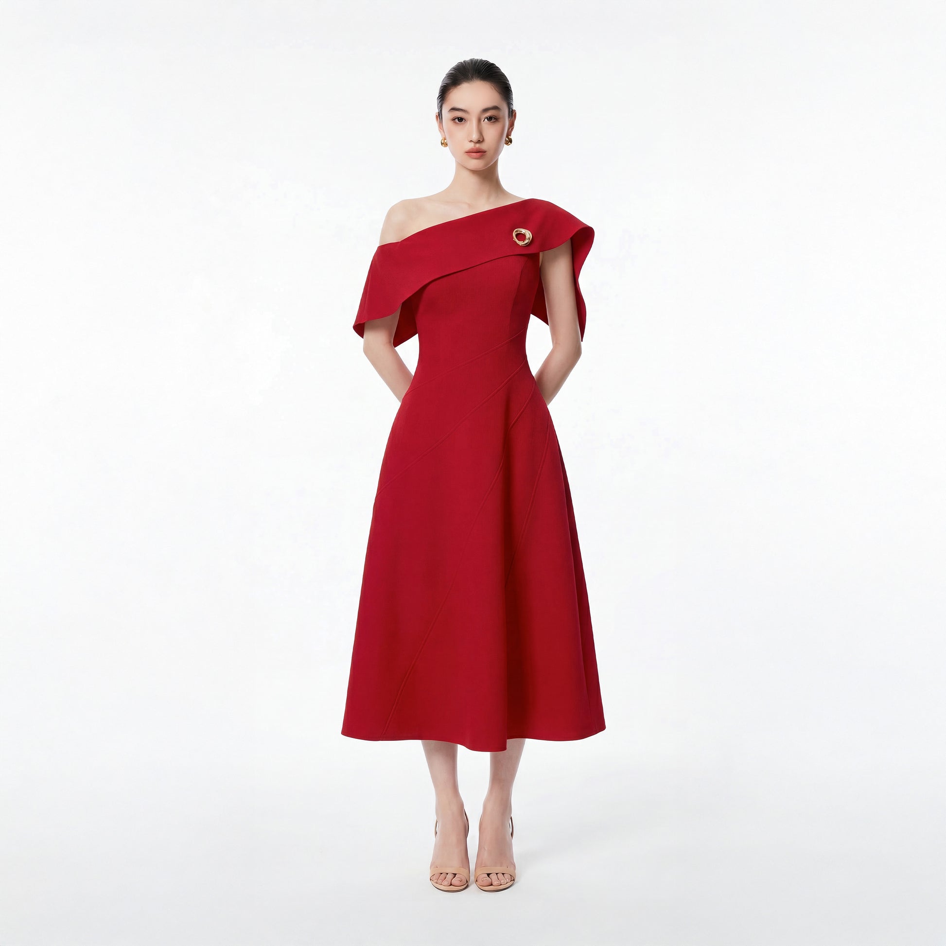 RED ESTHER DRESS - 1