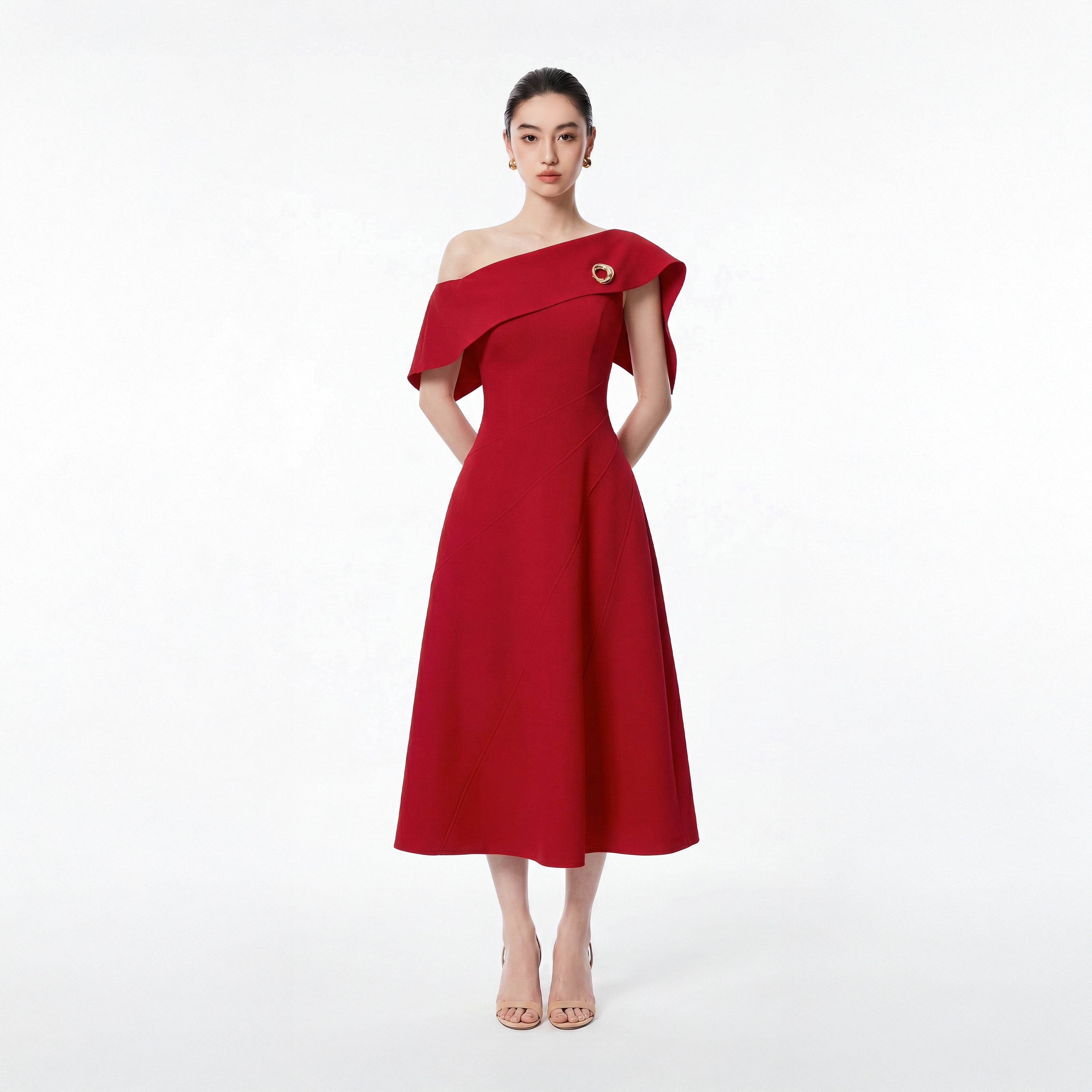 RED ESTHER DRESS - 1