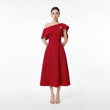 RED ESTHER DRESS - 1