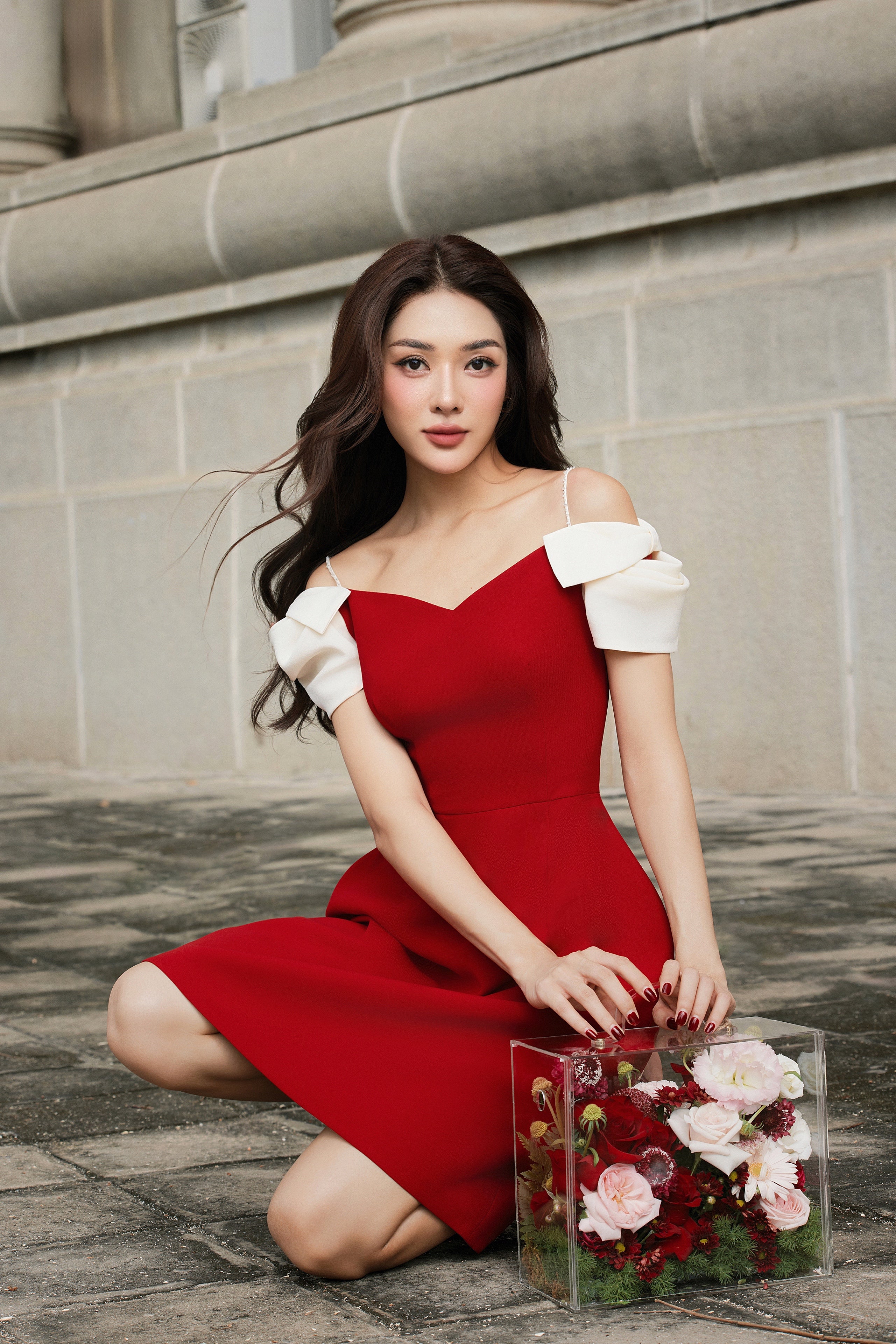 RED ABBY DRESS - 5