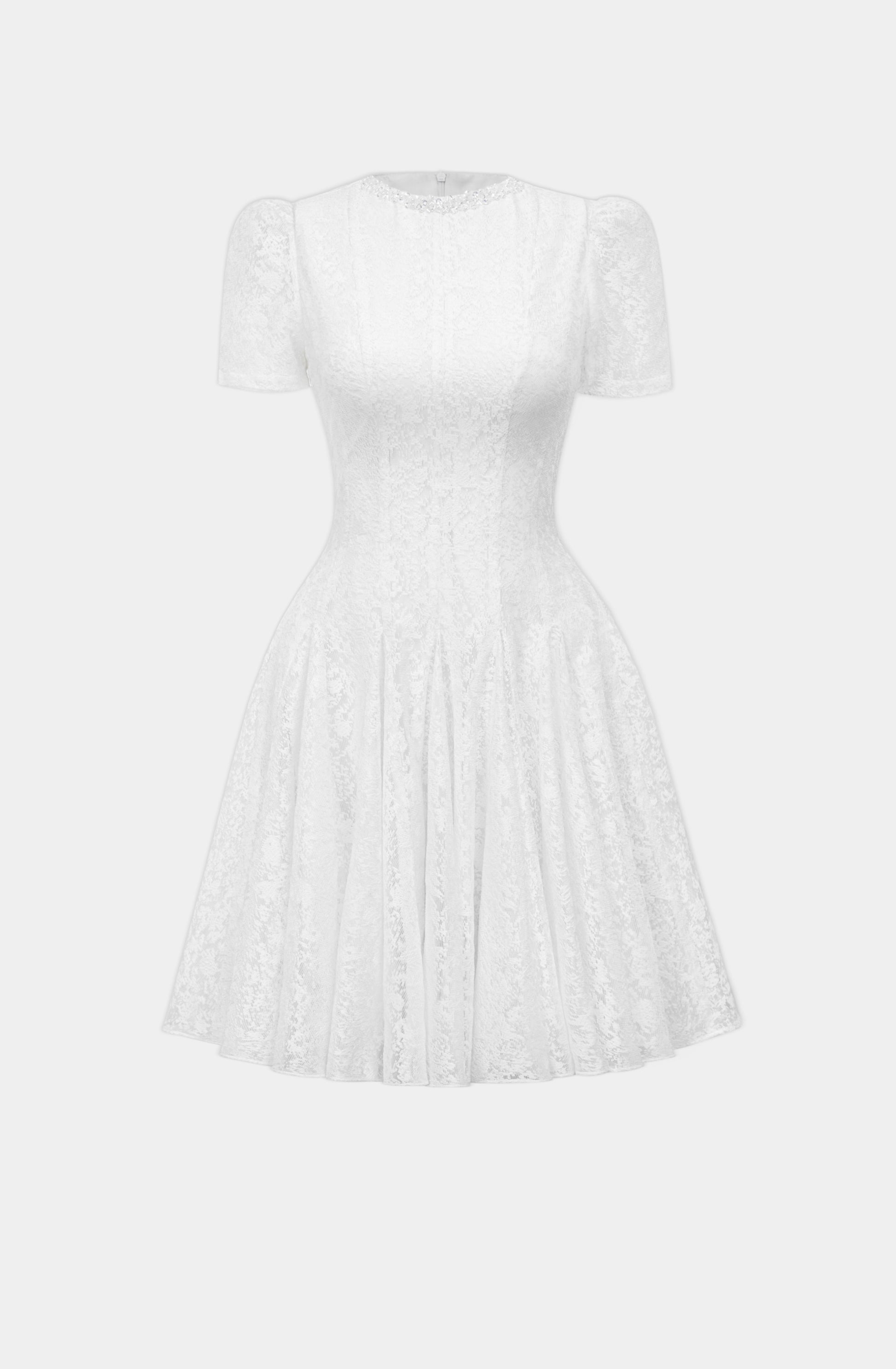 WHITE KAMEN DRESS - 4