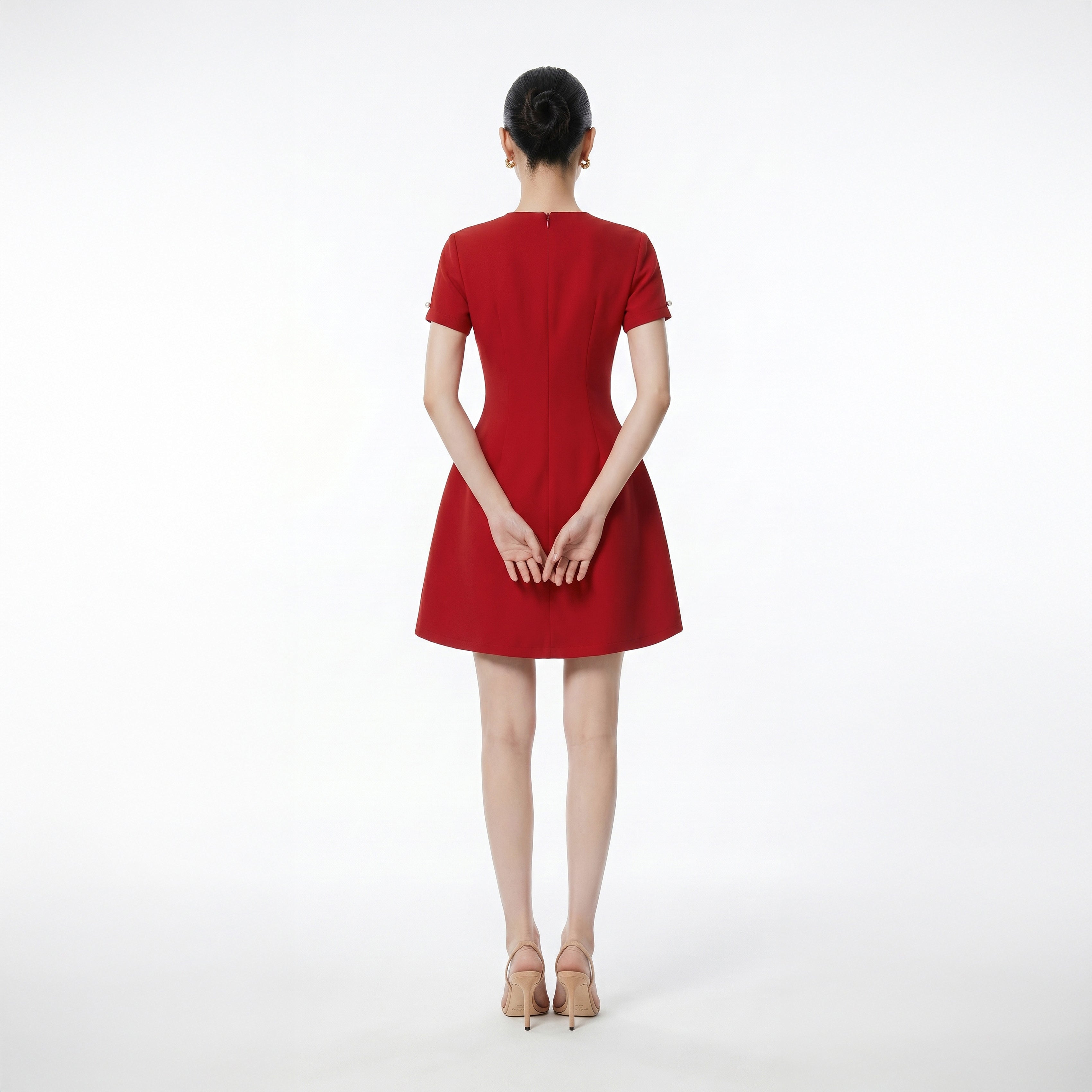 RED JASMI DRESS - 3