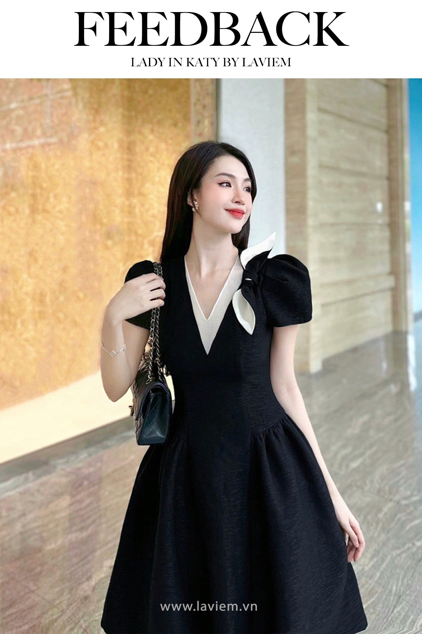 BLACK KATY DRESS - 7