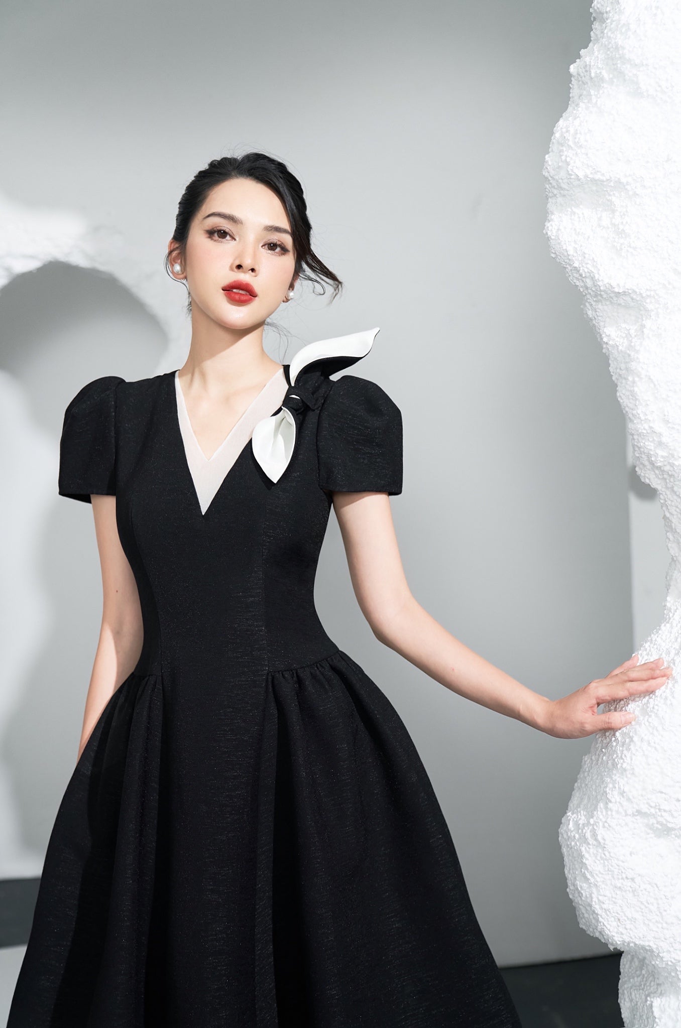 BLACK KATY DRESS - 4