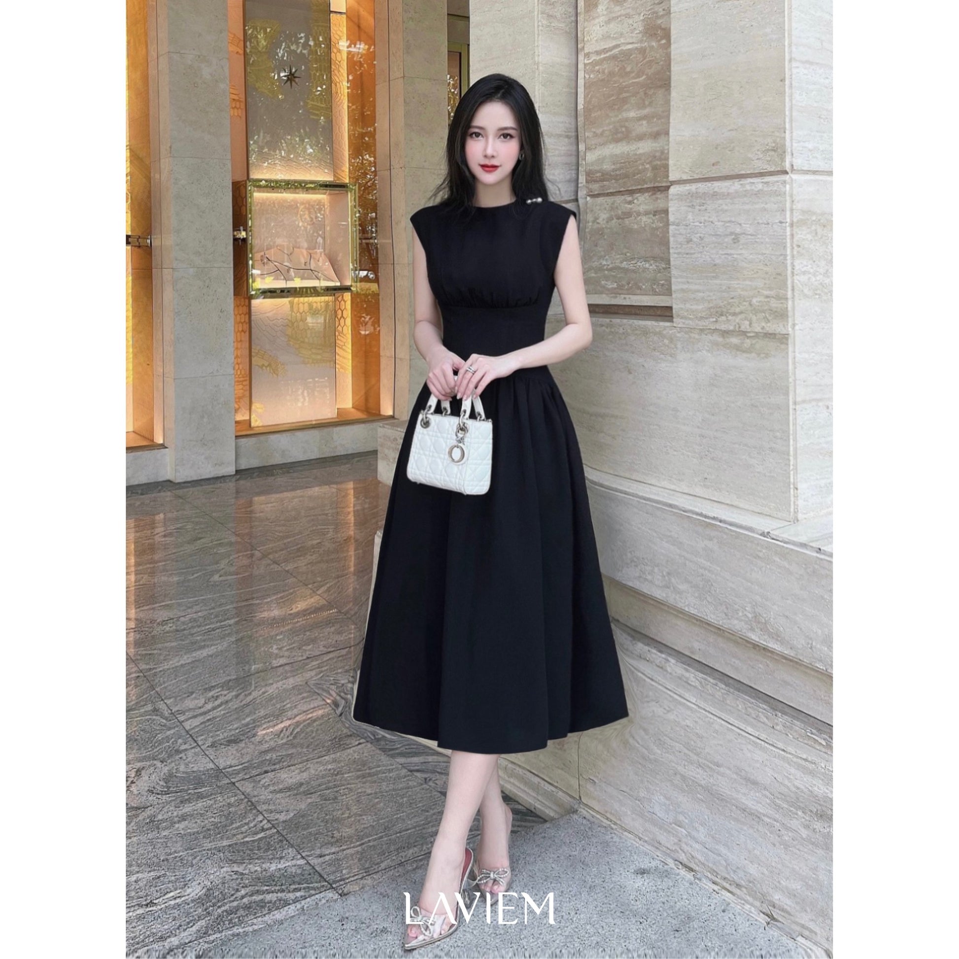 BLACK NILA DRESS - 4