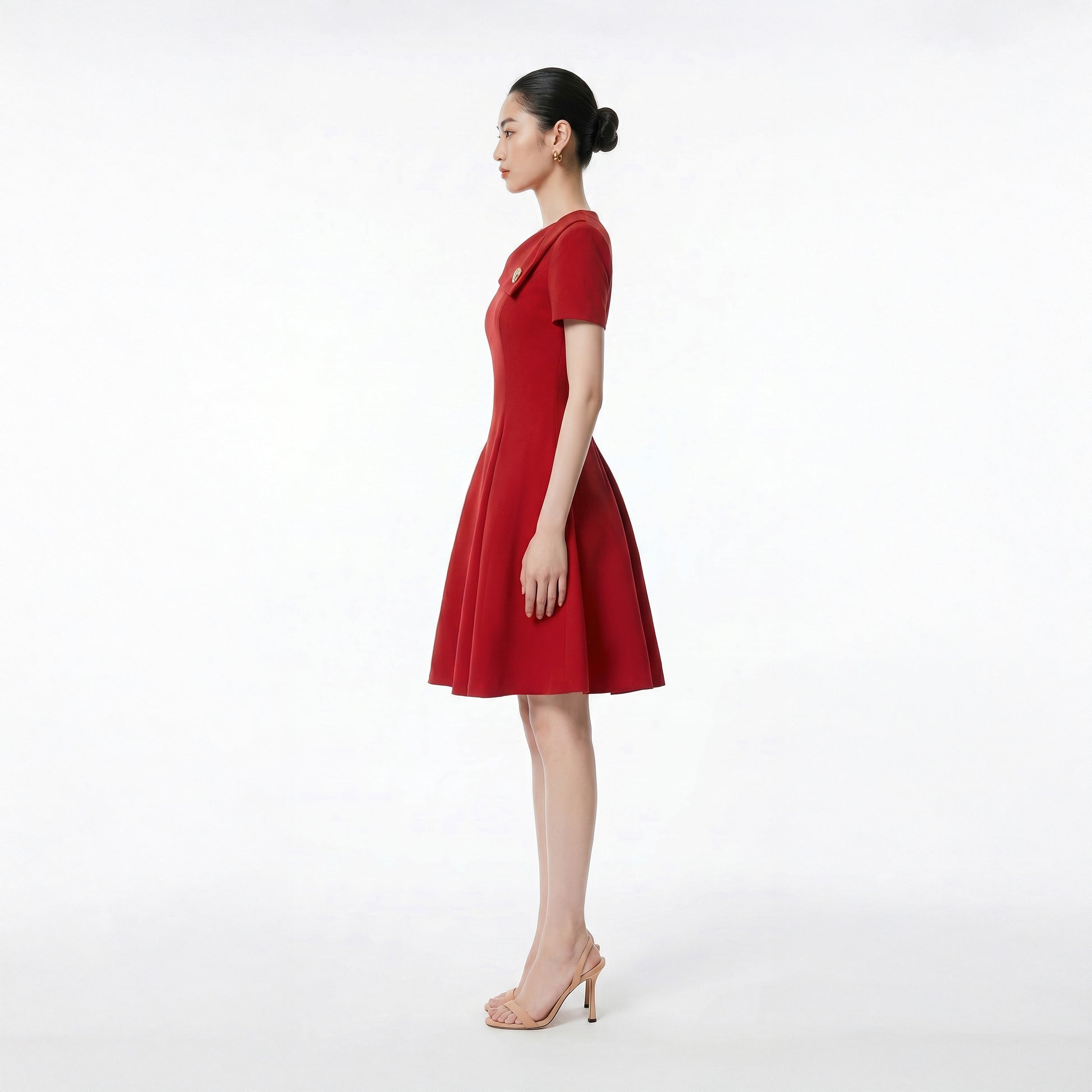 RED ALVA DRESS - 2