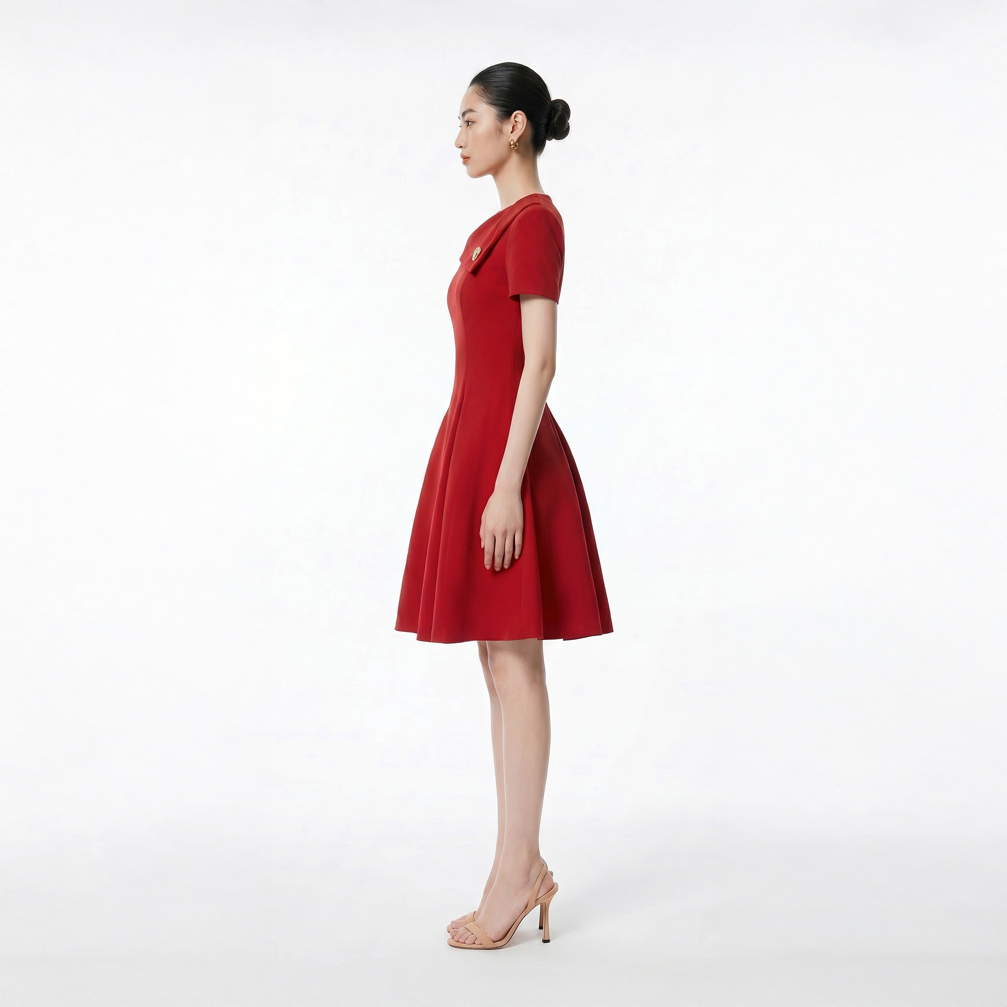 RED ALVA DRESS - 2