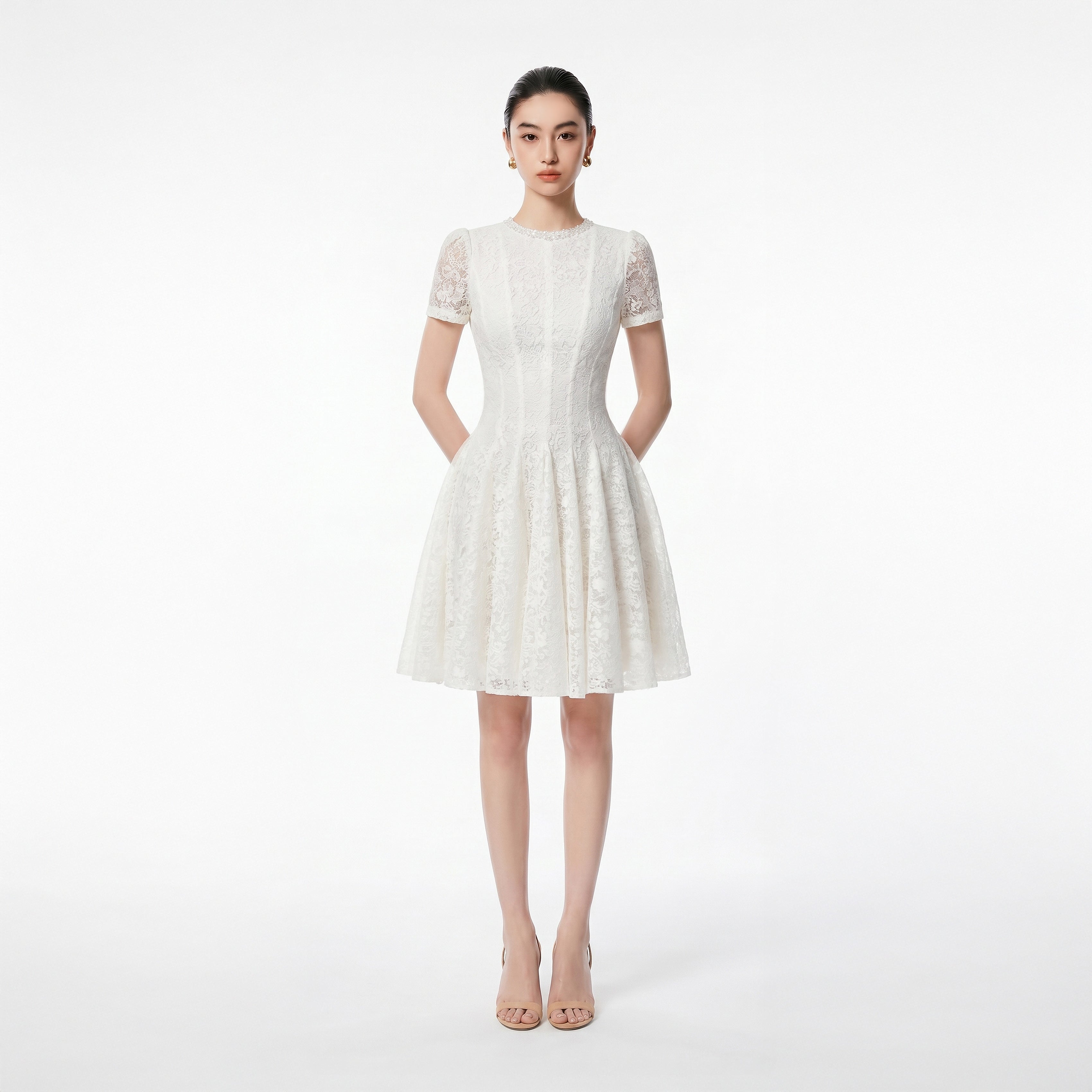 WHITE KAMEN DRESS - 1