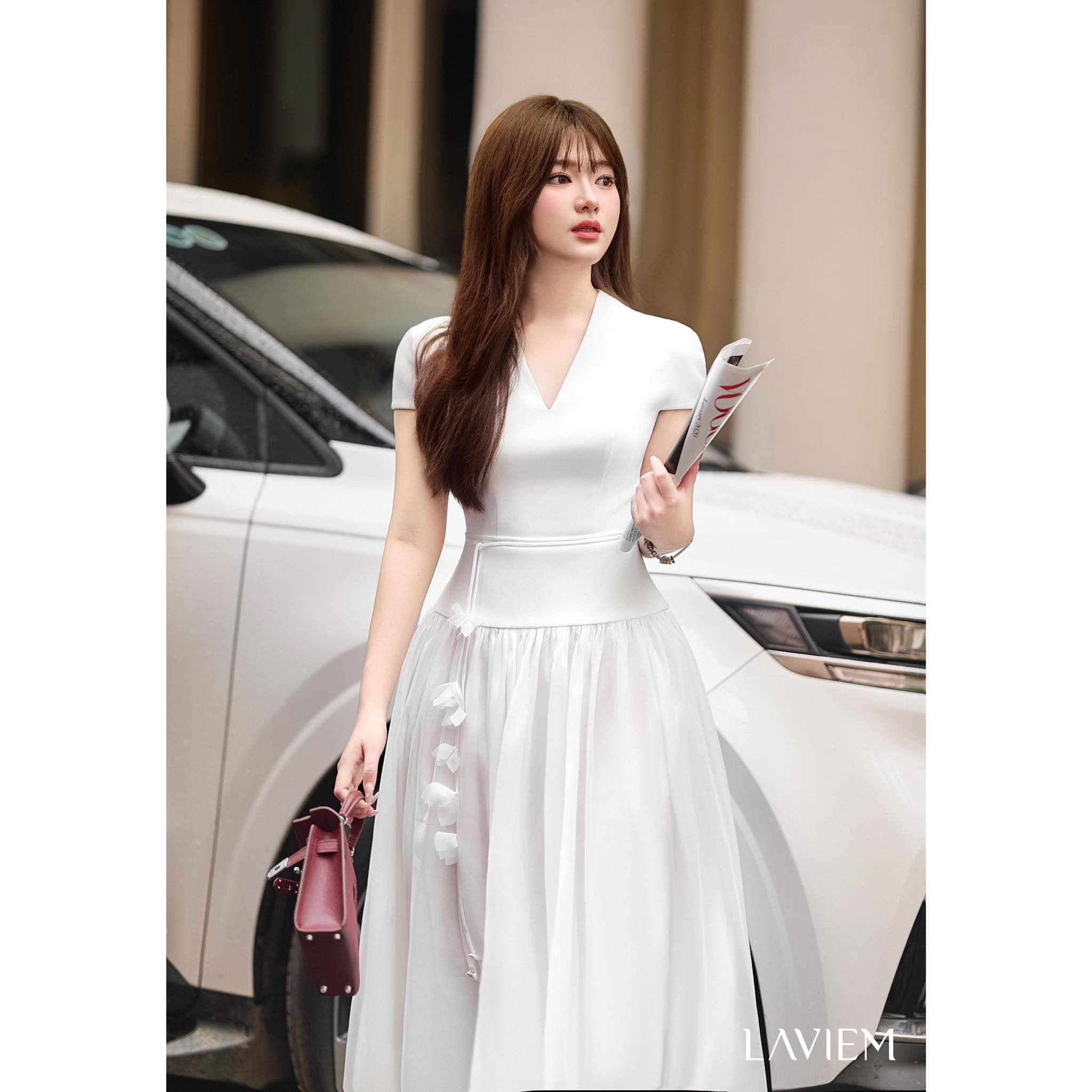 WHITE WENDY DRESS - 9