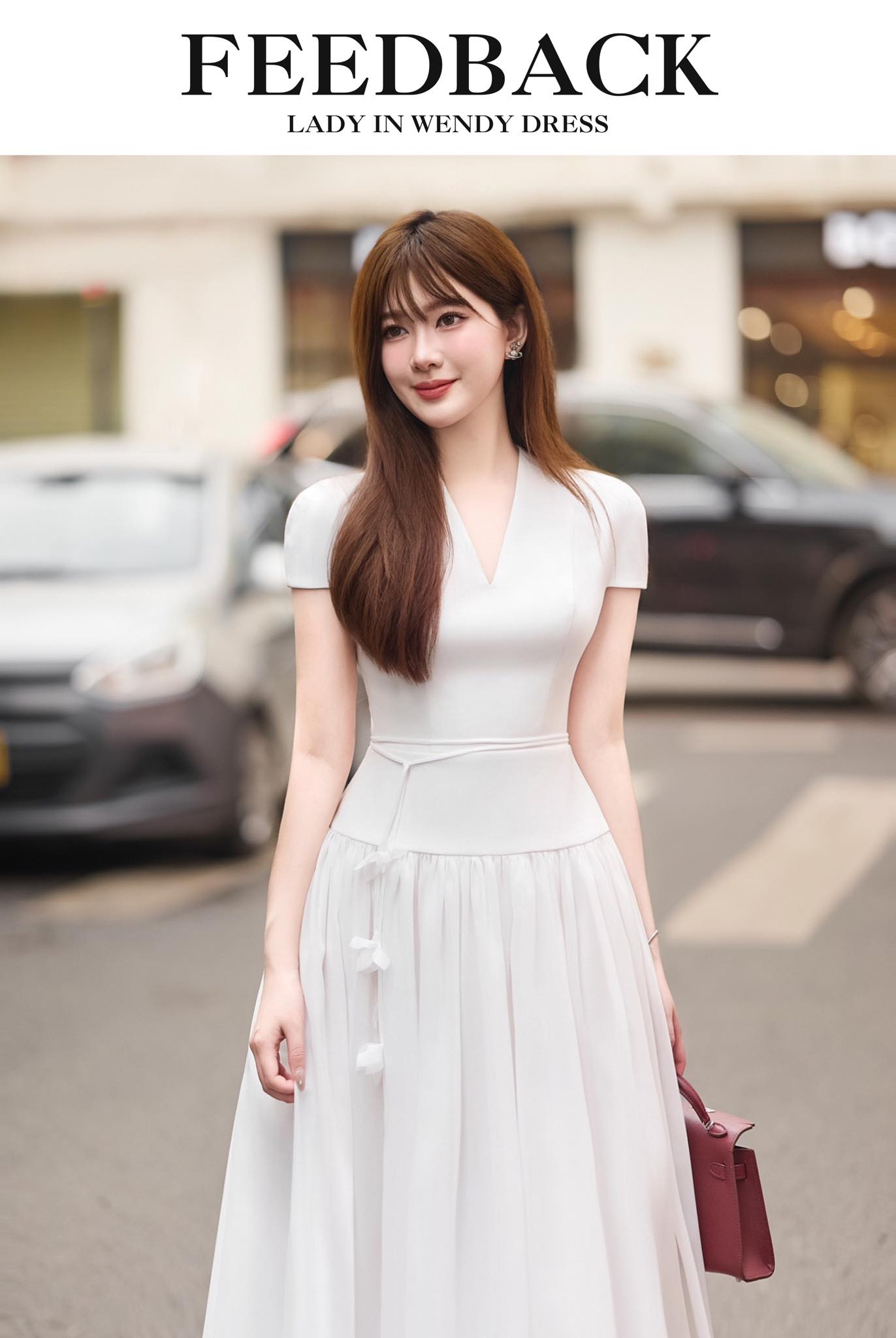 WHITE WENDY DRESS - 7