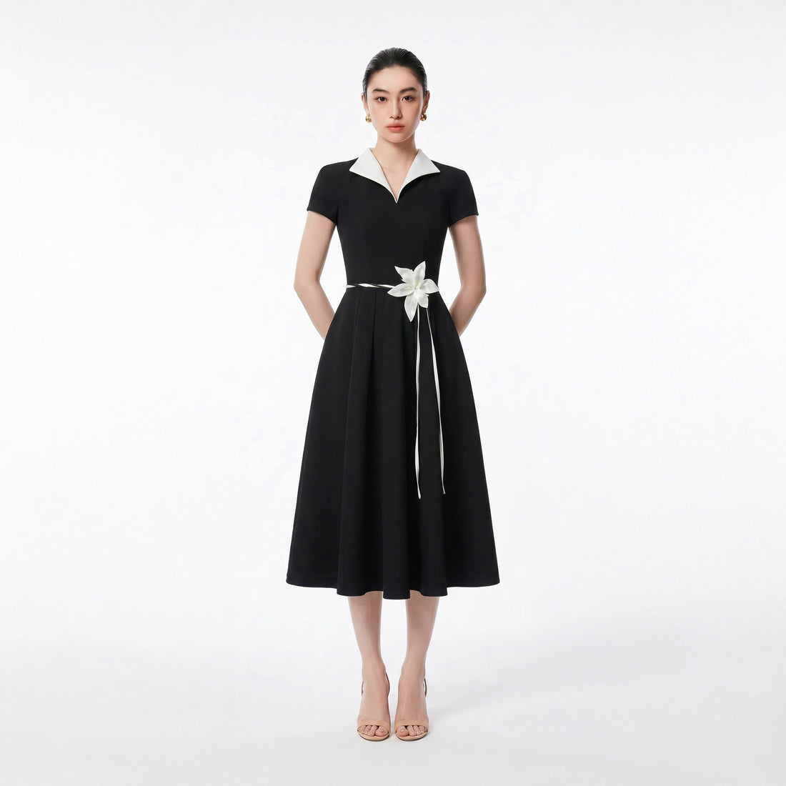 BLACK VICKY DRESS - 1