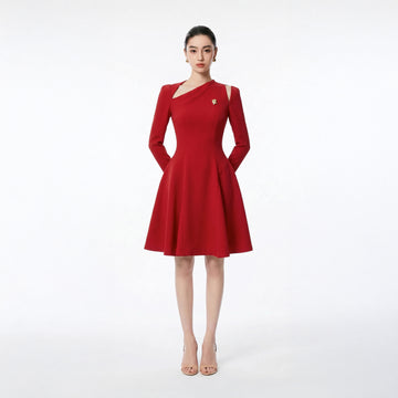 RED CELIN DRESS - 1