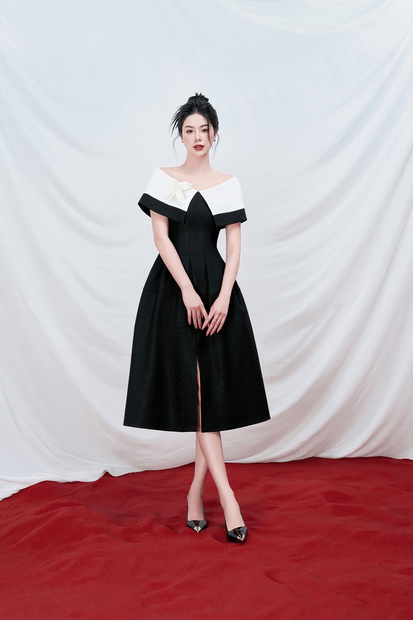 BLACK TESSA DRESS - 3