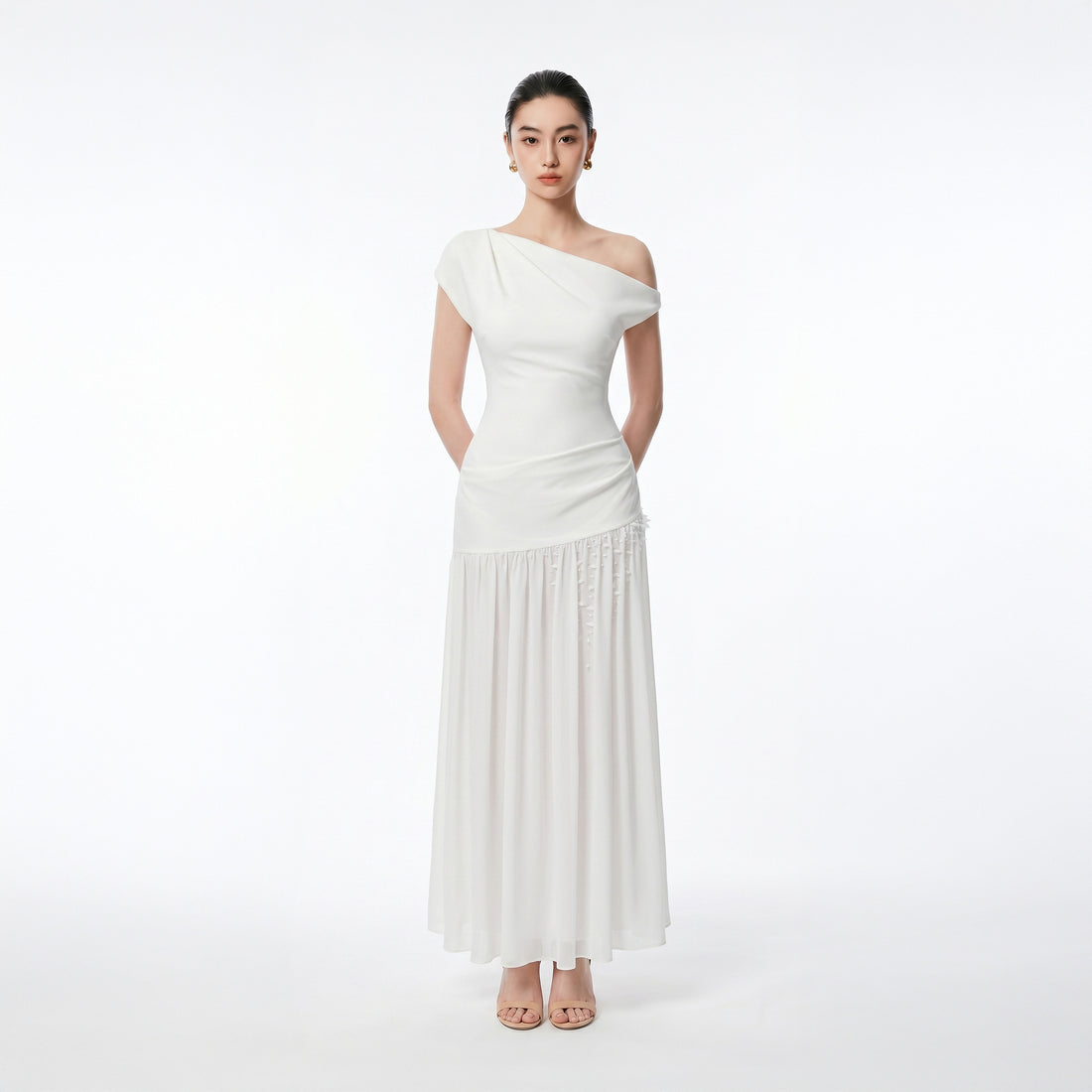 WHITE QUINLAN DRESS - 1