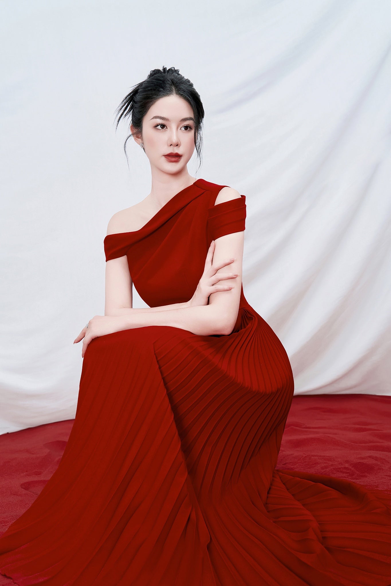 RED NELLY DRESS - 7