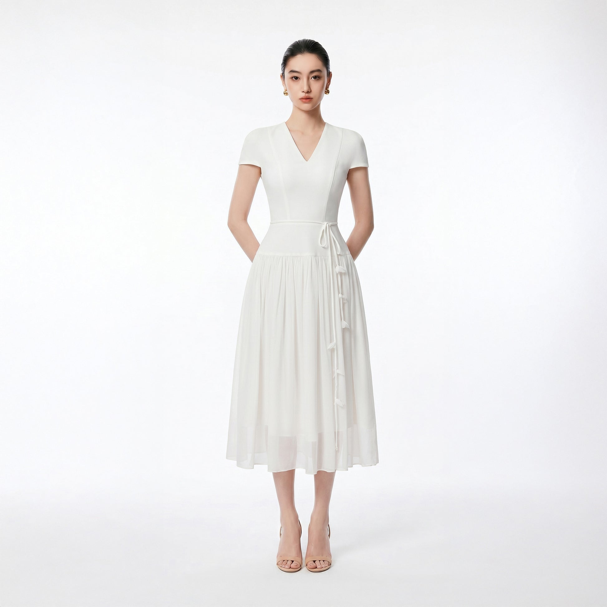 WHITE WENDY DRESS - 1