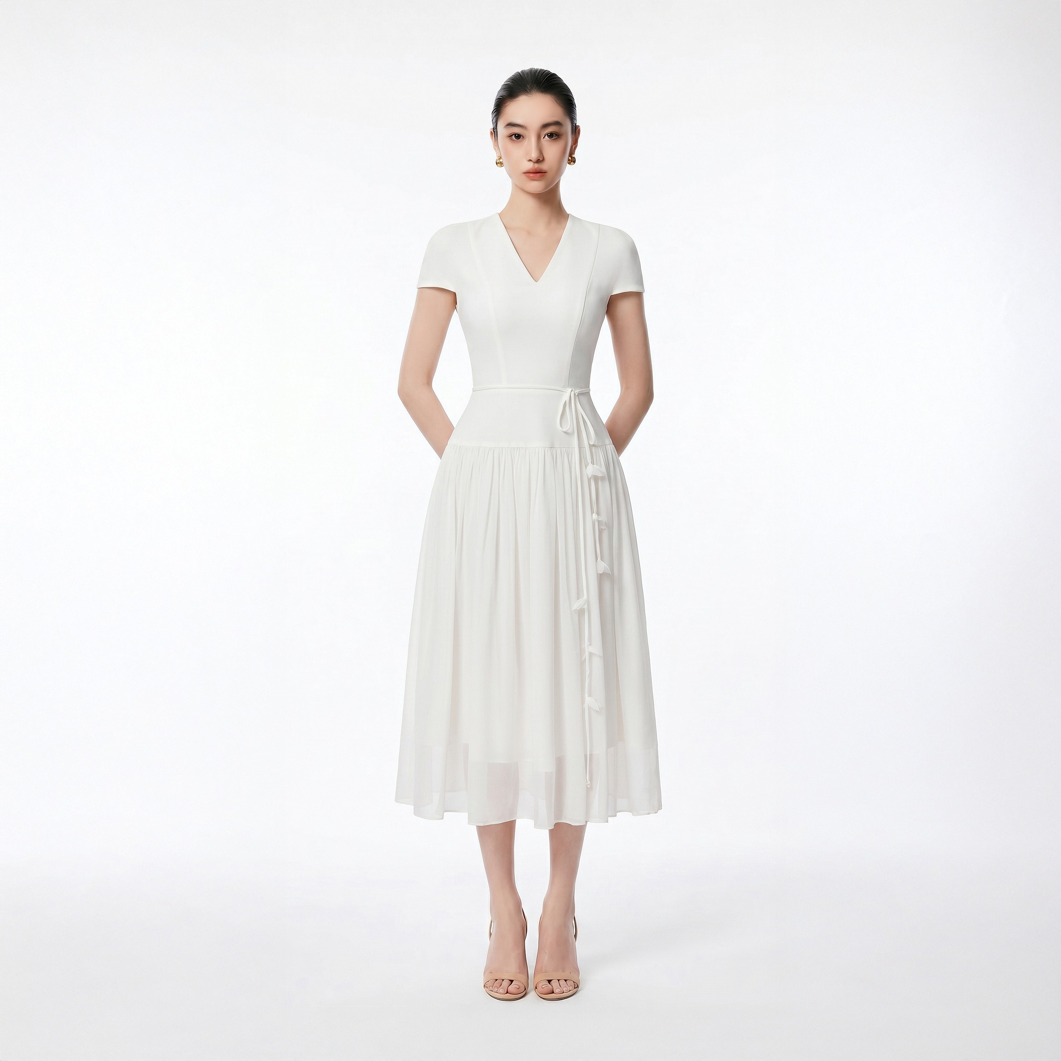 WHITE WENDY DRESS - 1