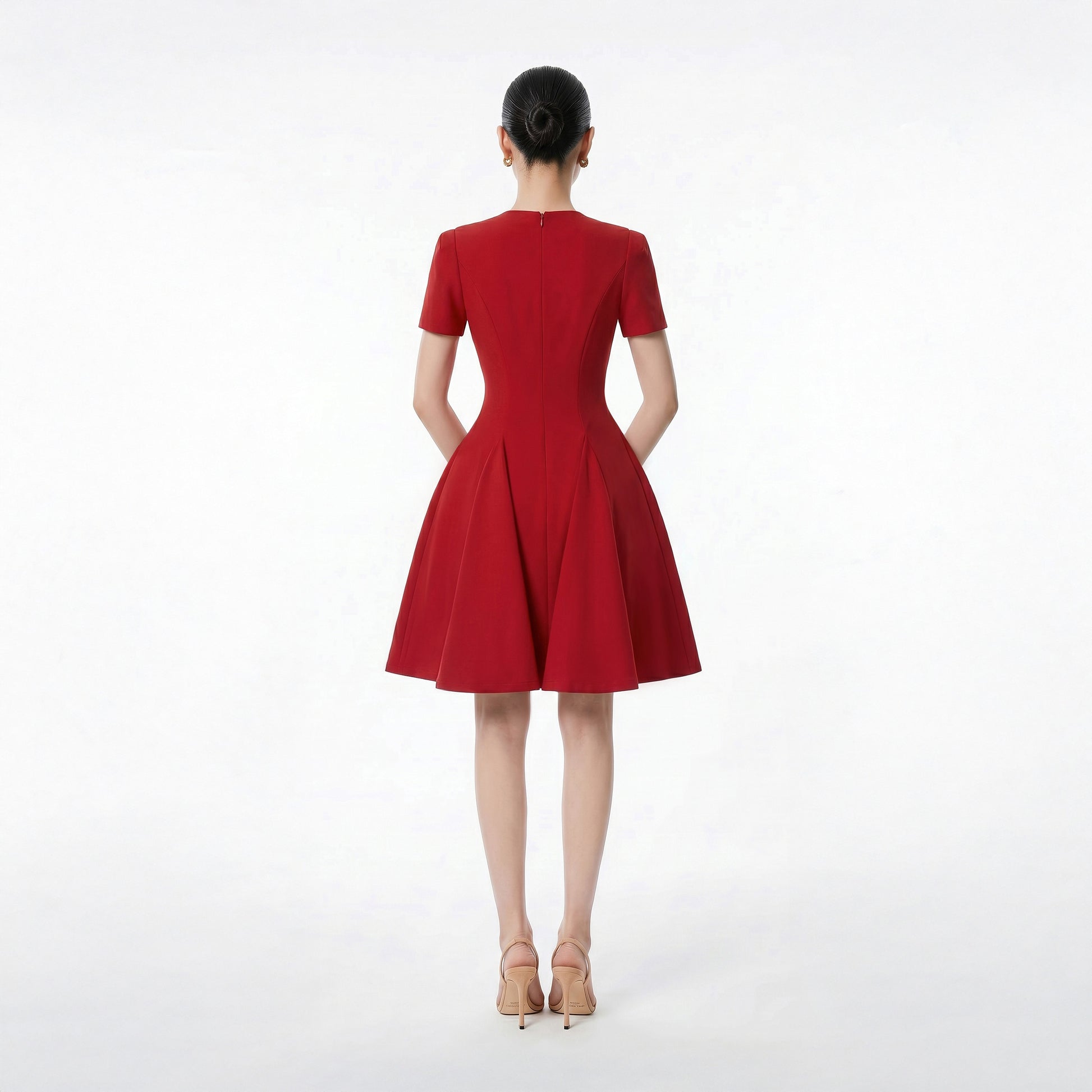 RED ALVA DRESS - 3