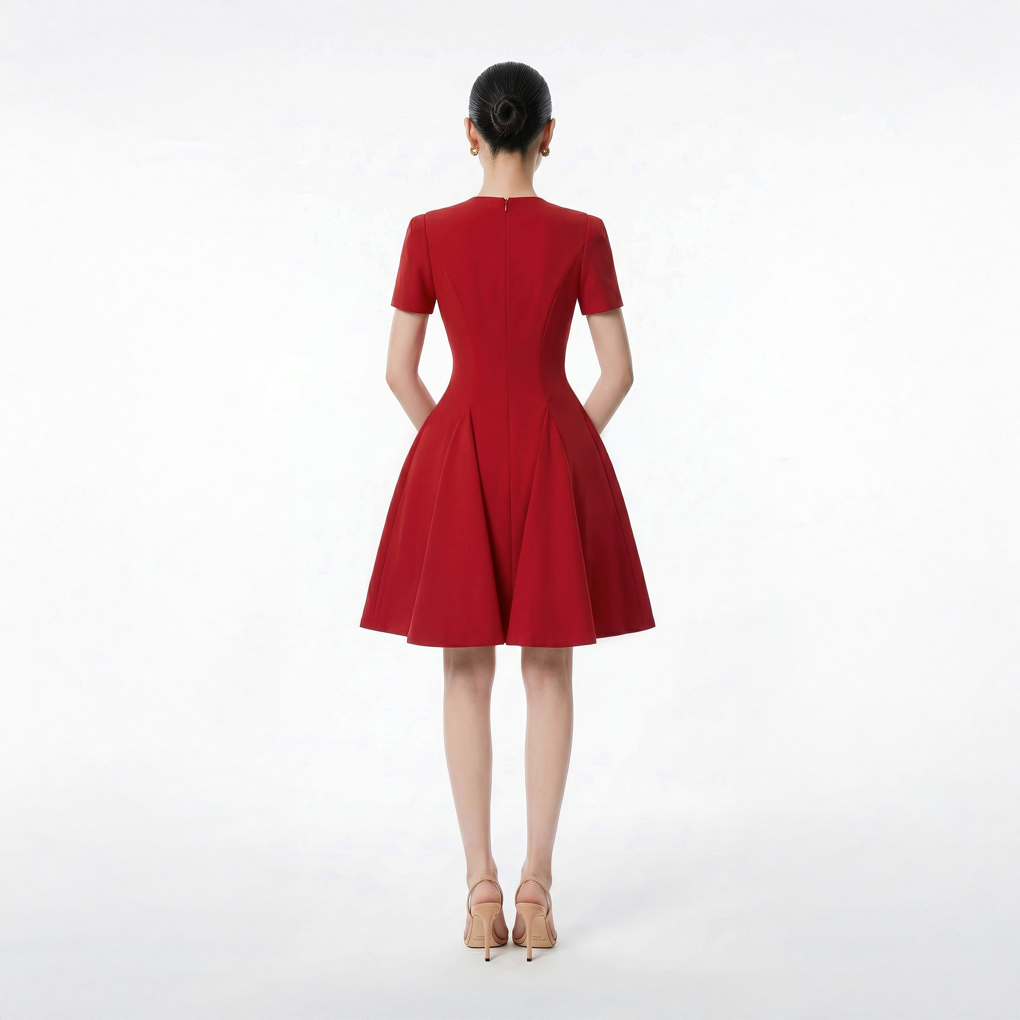 RED ALVA DRESS - 3