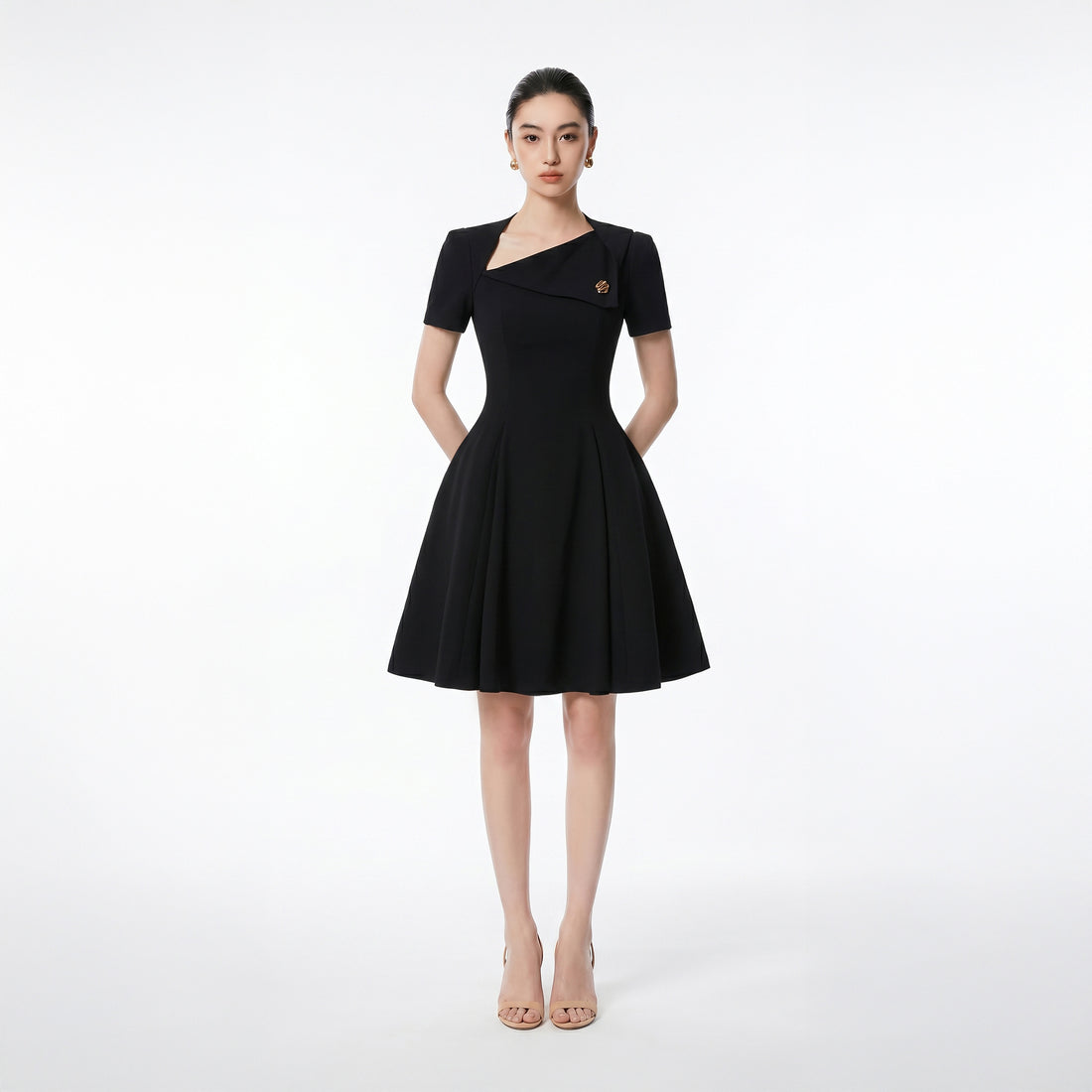BLACK ALVA DRESS - 1