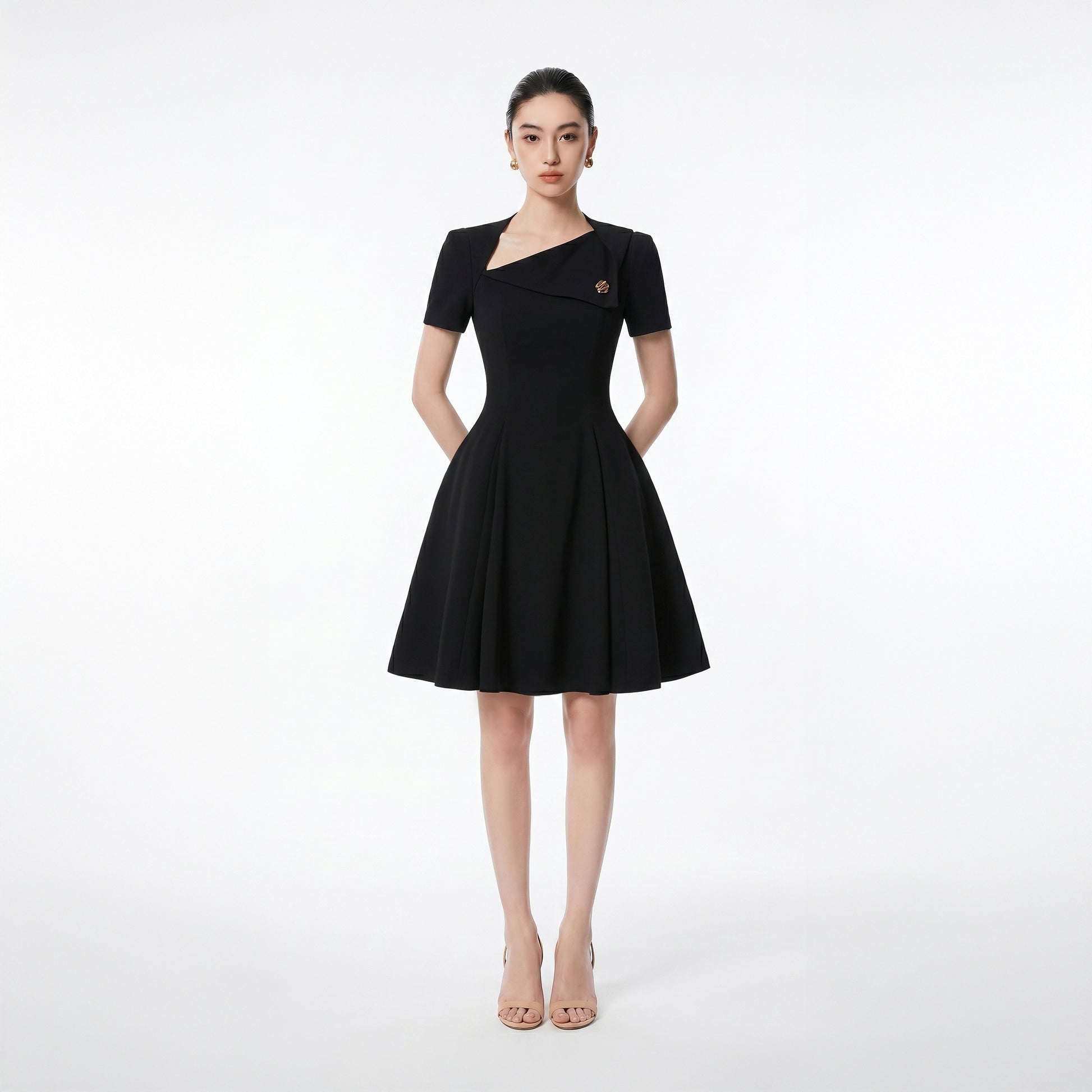 BLACK ALVA DRESS - 1