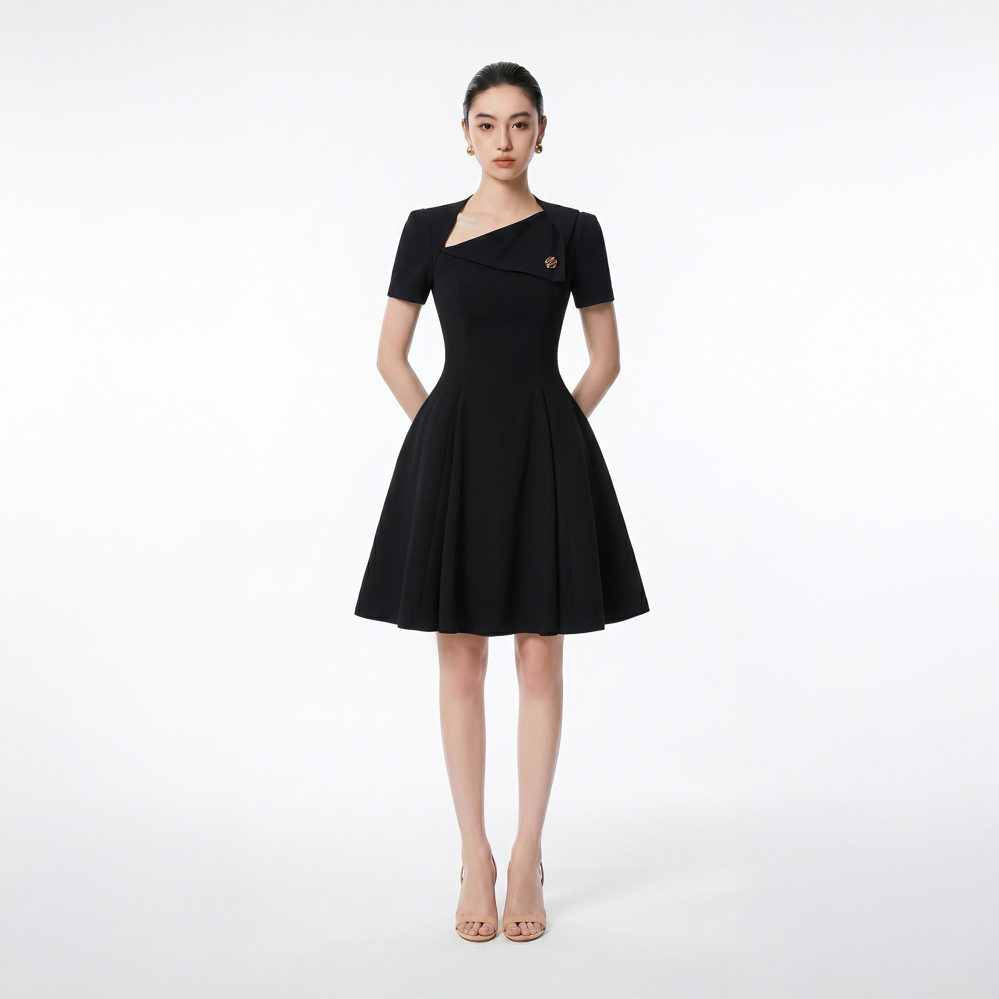 BLACK ALVA DRESS - 1