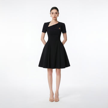 BLACK ALVA DRESS - 1