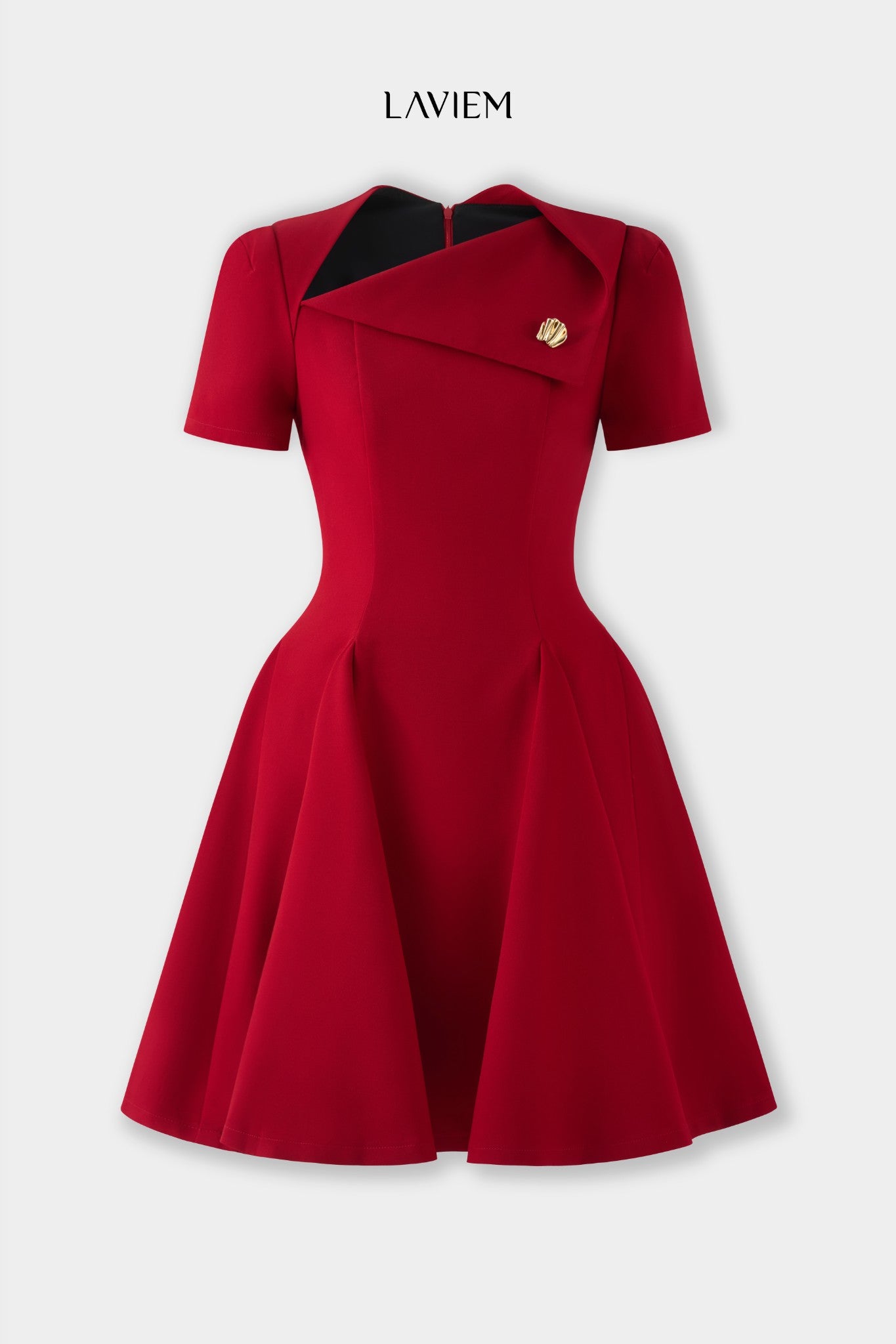 RED ALVA DRESS - 4