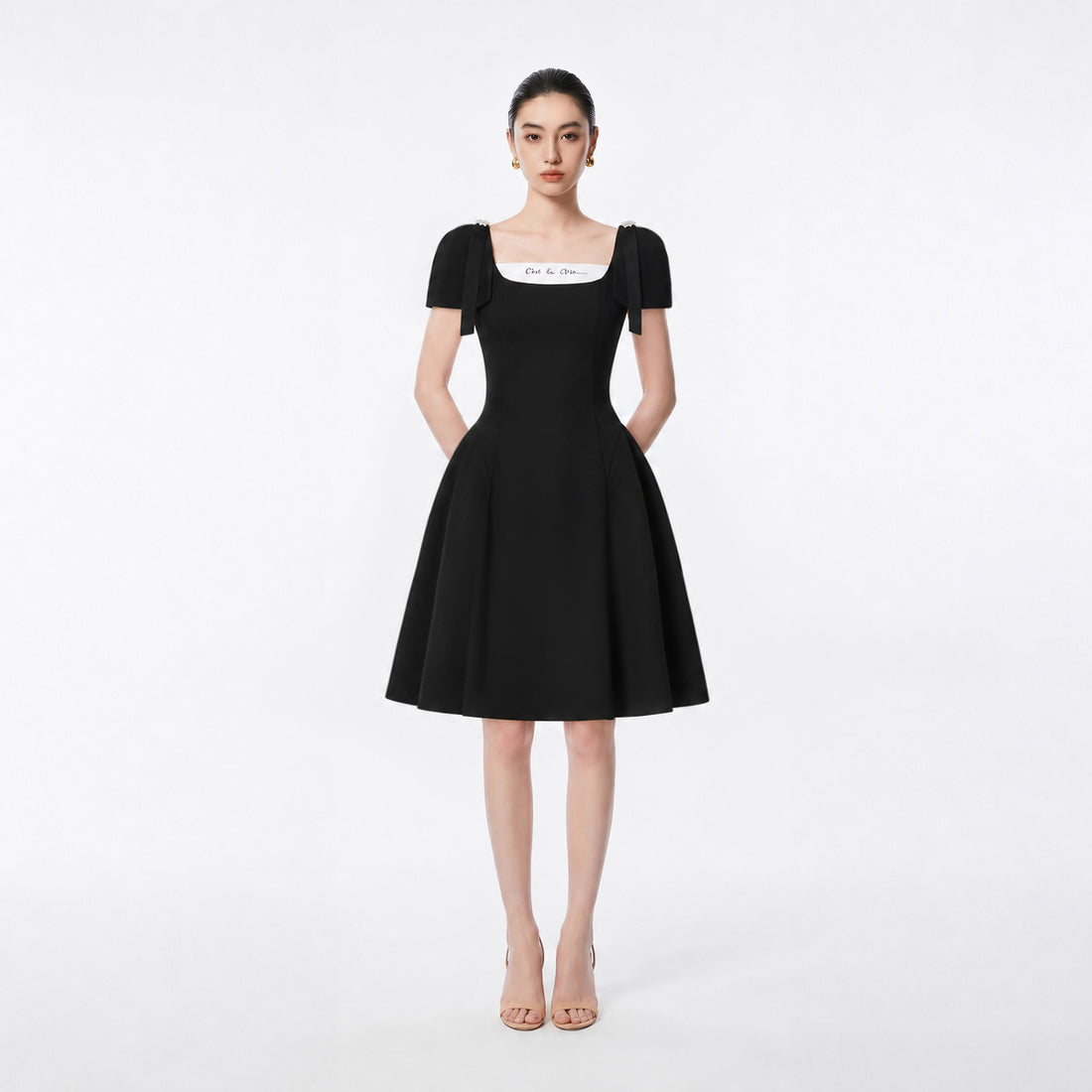 BLACK LINDSEY DRESS - 1
