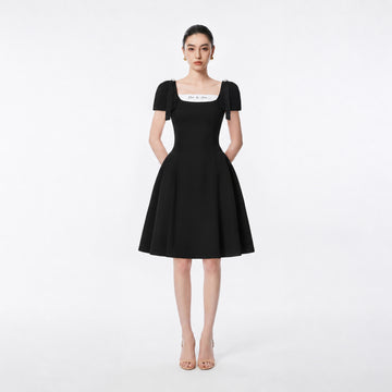 BLACK LINDSEY DRESS - 1