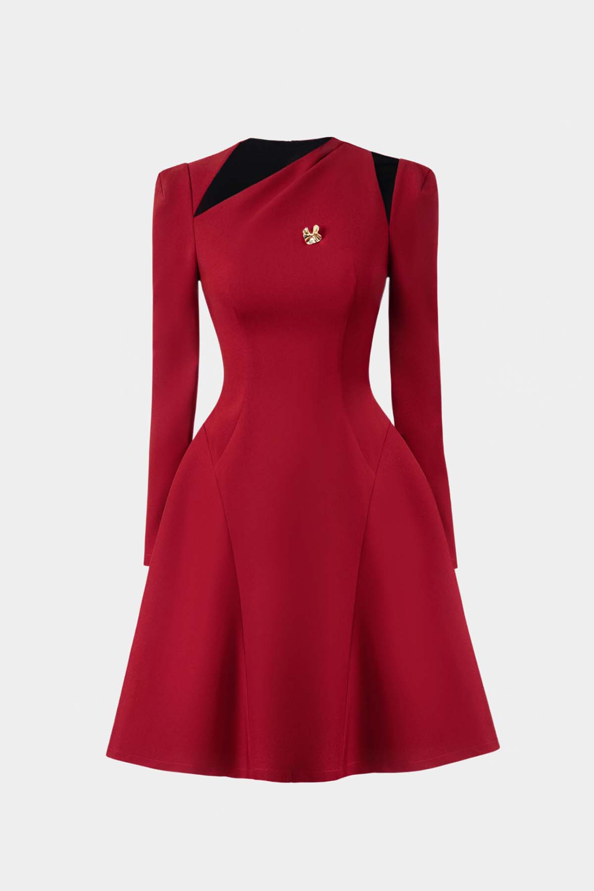 RED CELIN DRESS - 4