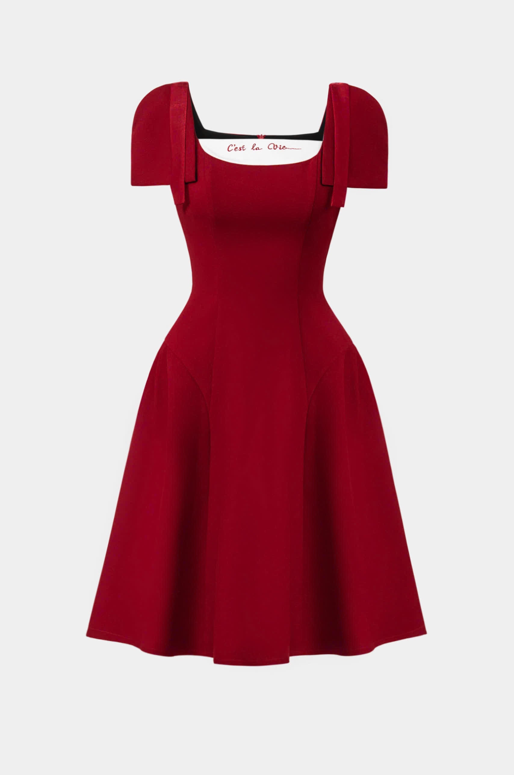 RED LINDSEY DRESS - 2