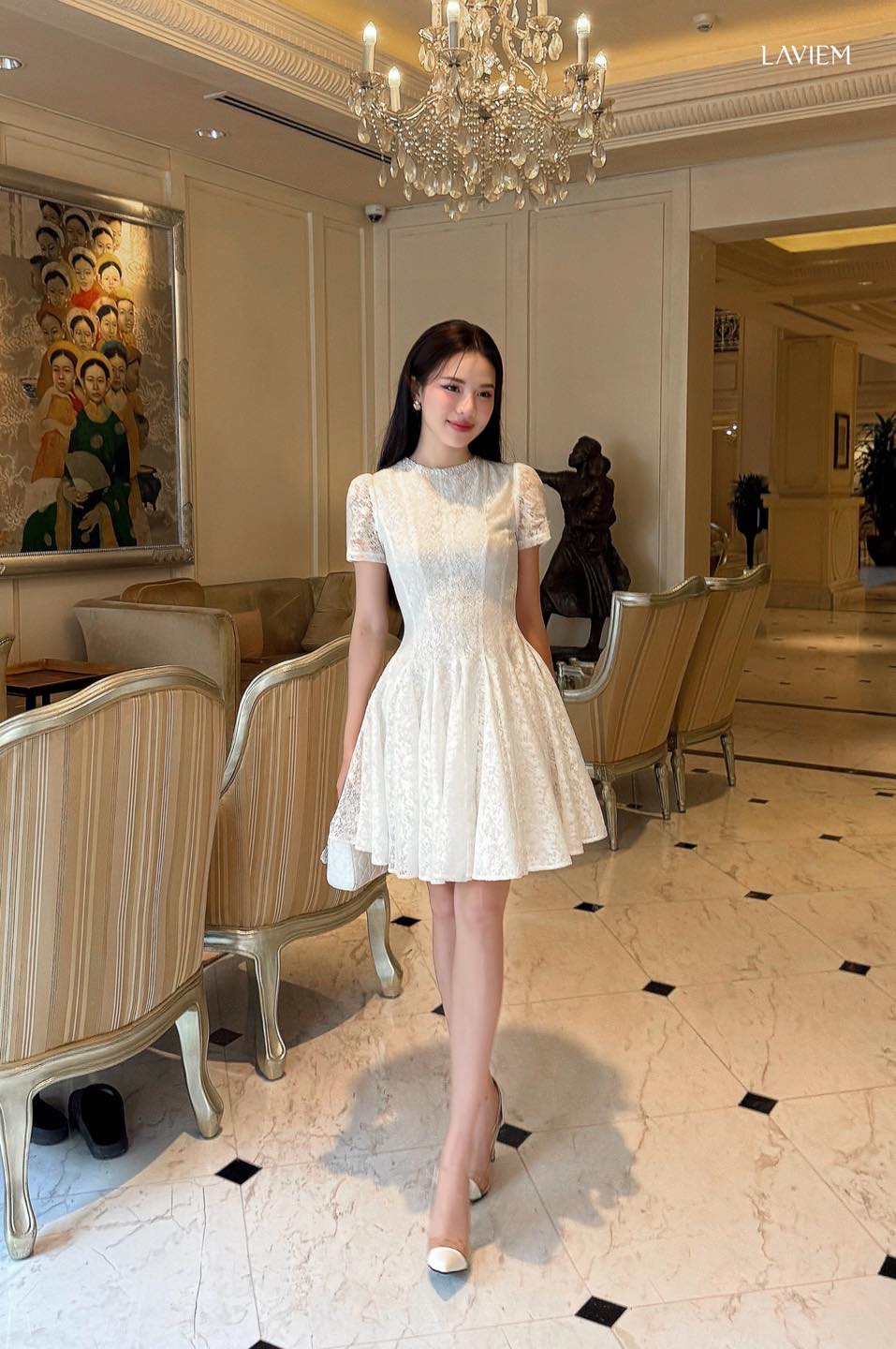 WHITE KAMEN DRESS - 12