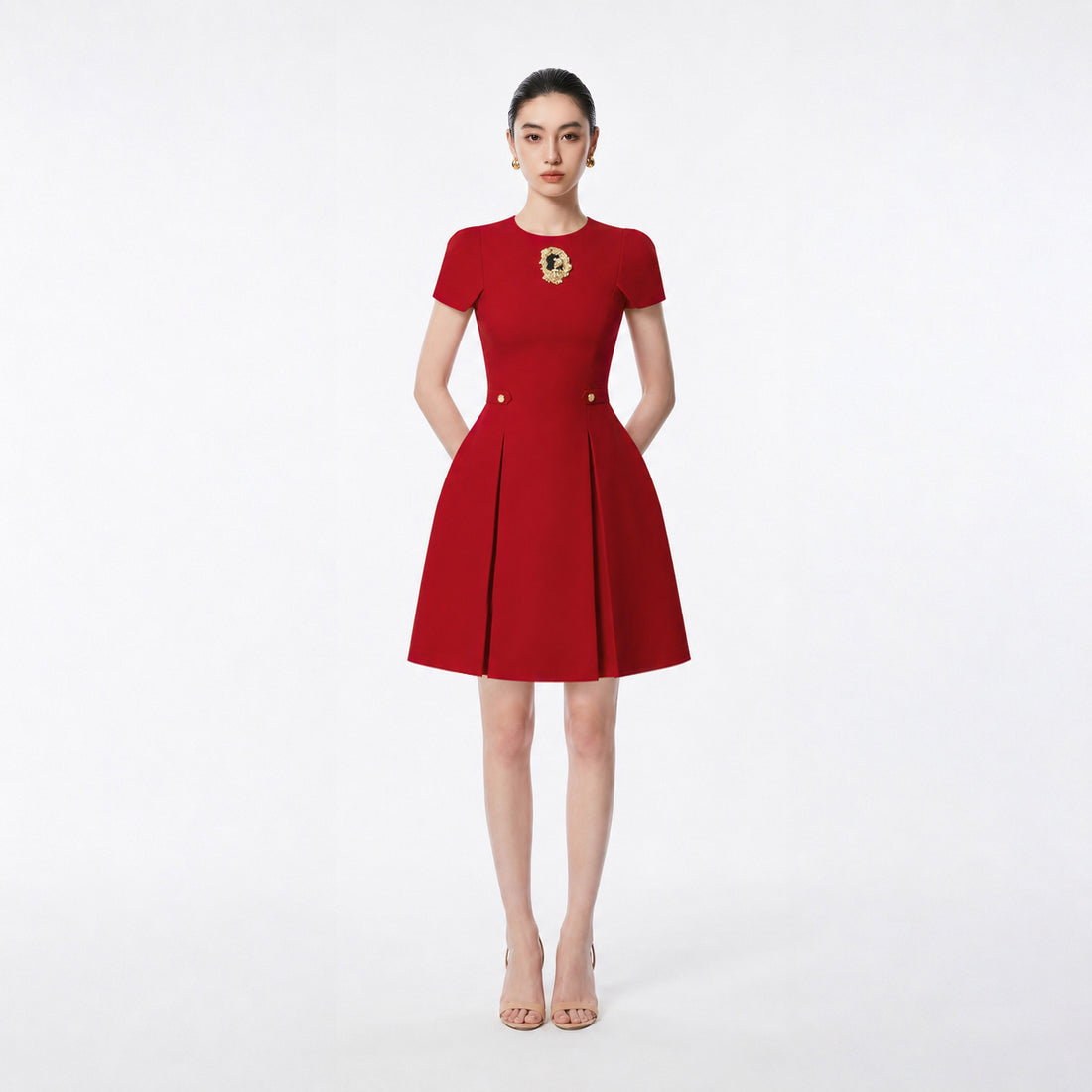 RED JACKIE DRESS - 1