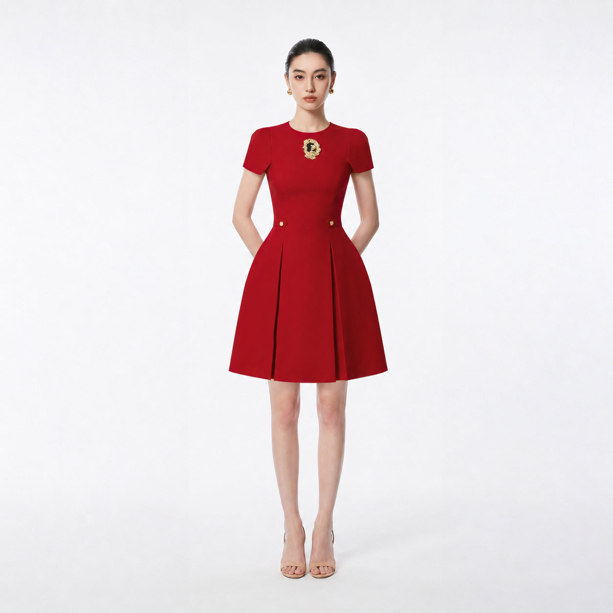 RED JACKIE DRESS - 1