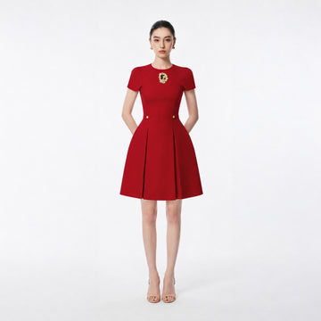 RED JACKIE DRESS - 1